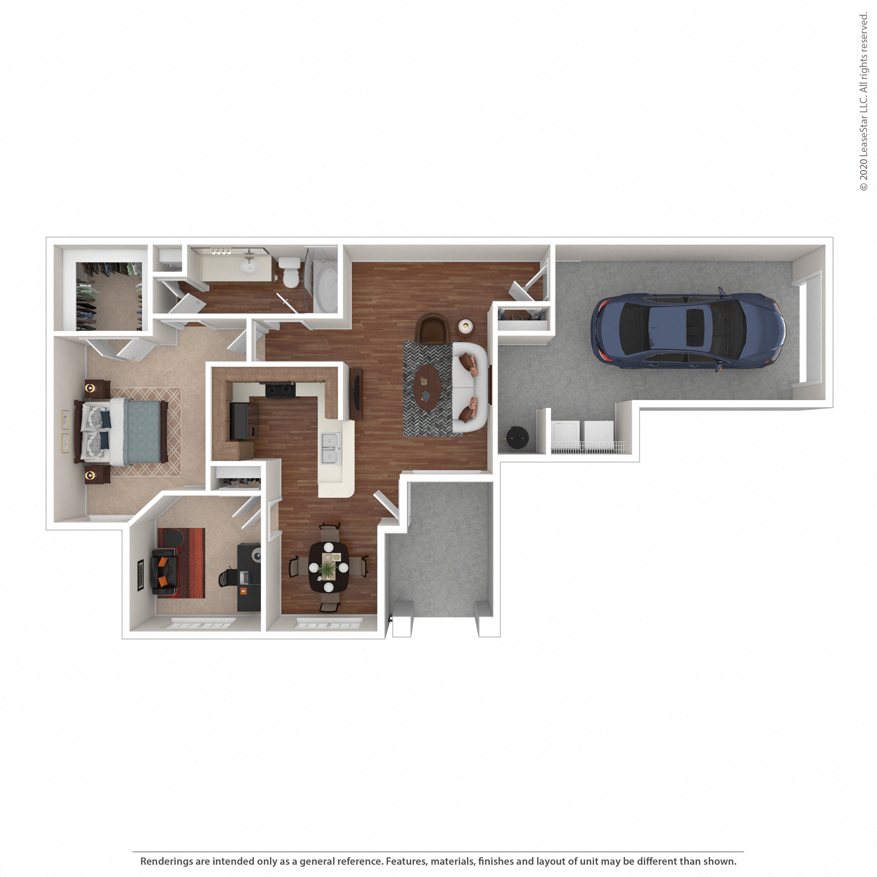 Floor plan layout diagram for 2A