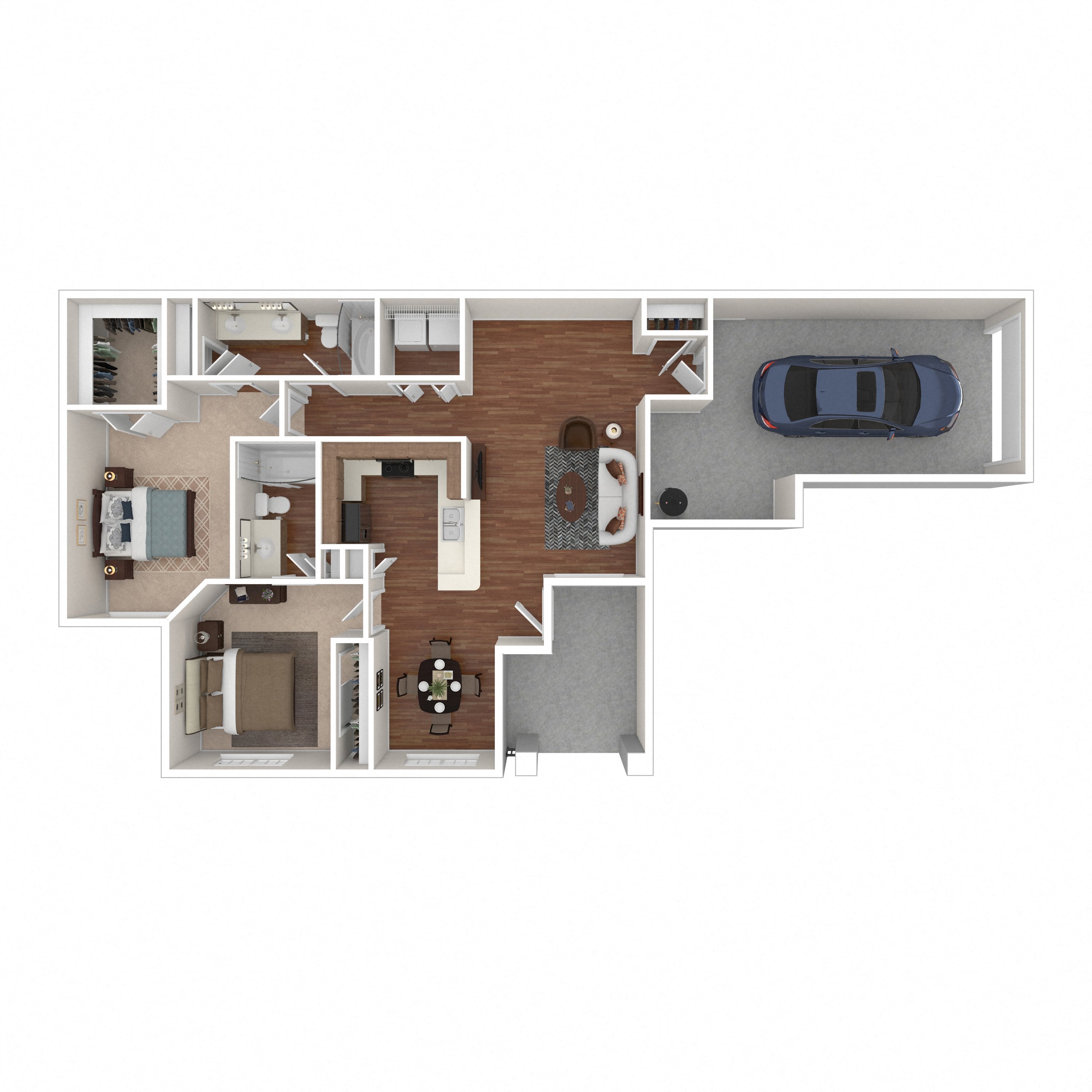 Floor plan layout diagram for 2D