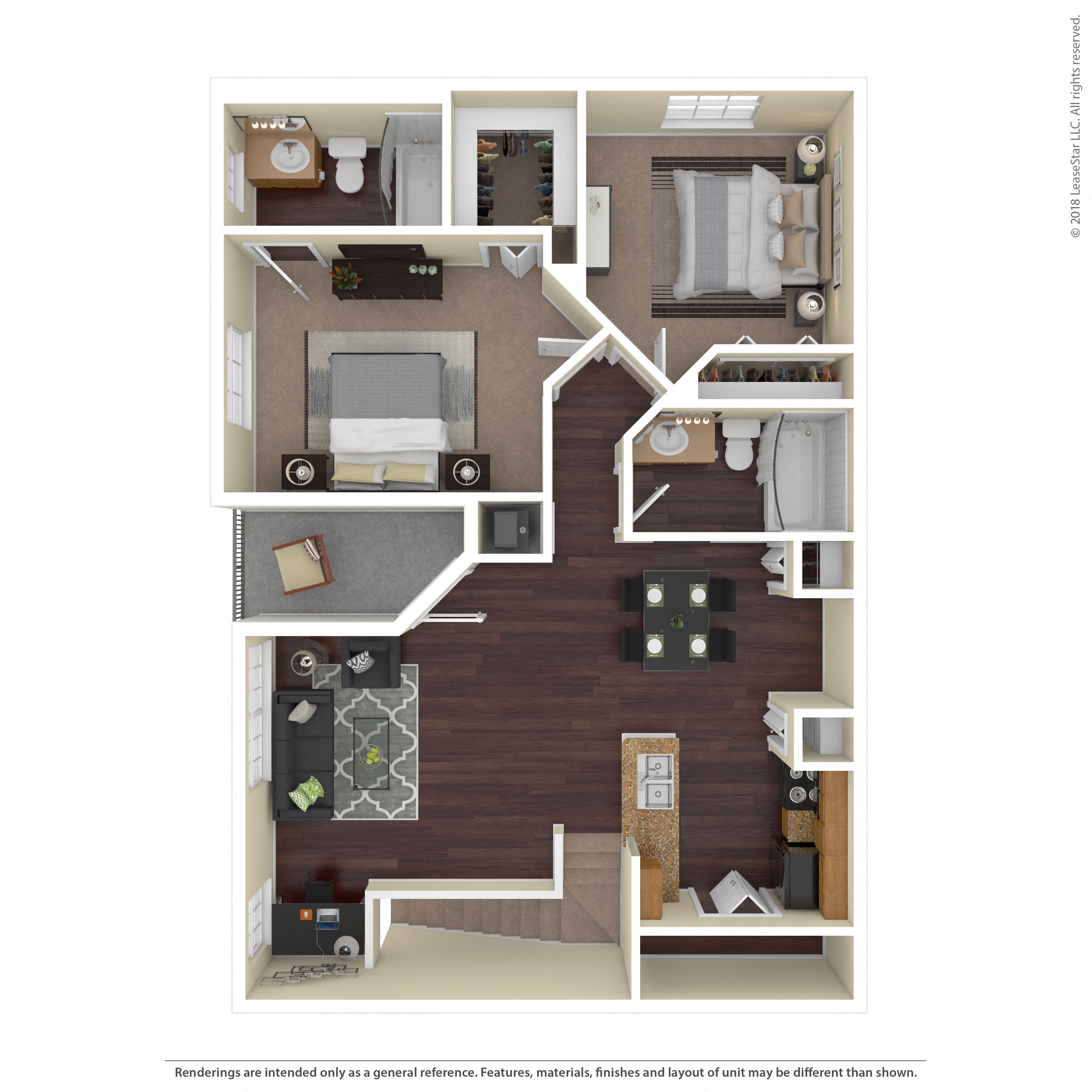 Floor plan layout diagram for 2A