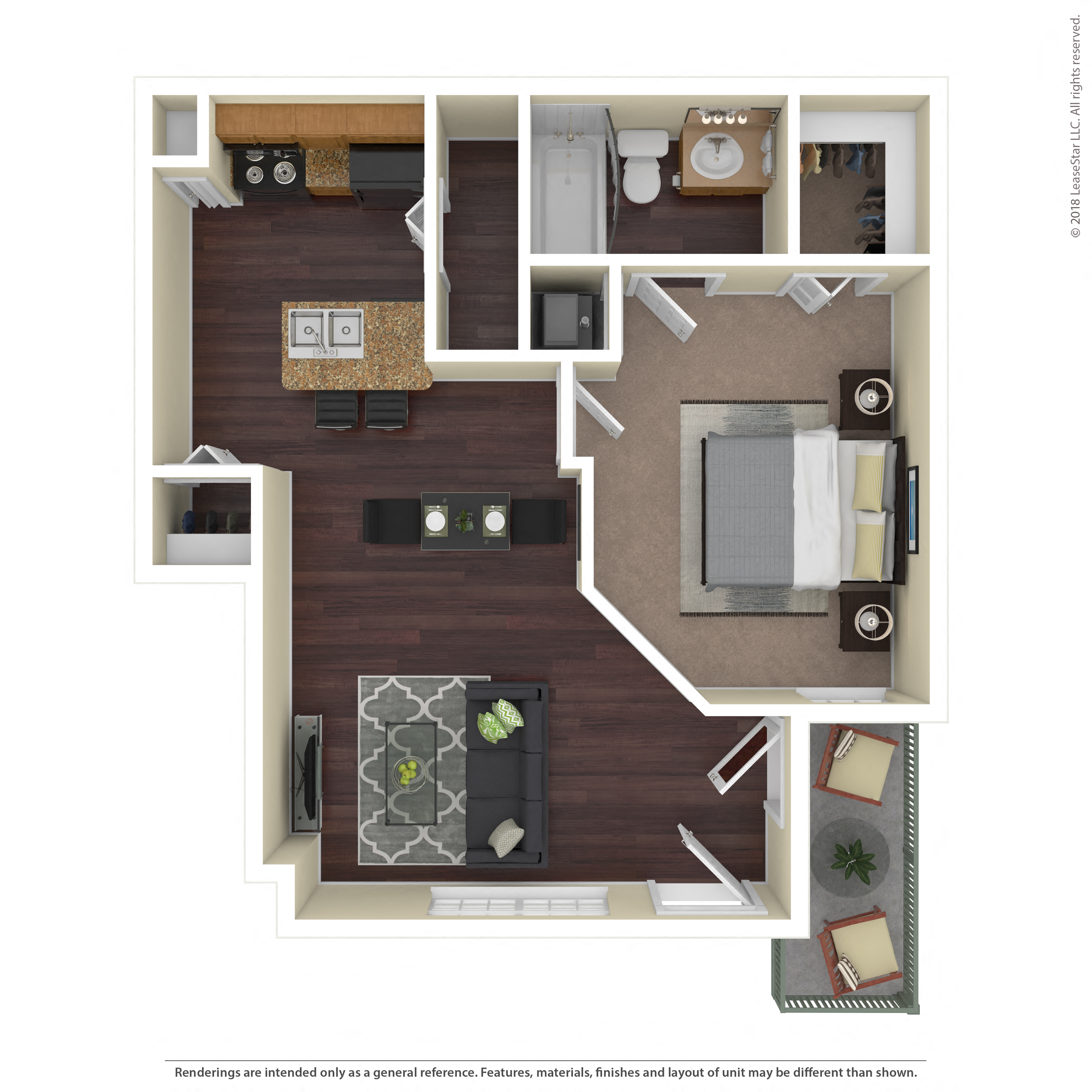Floor plan layout diagram for 1A