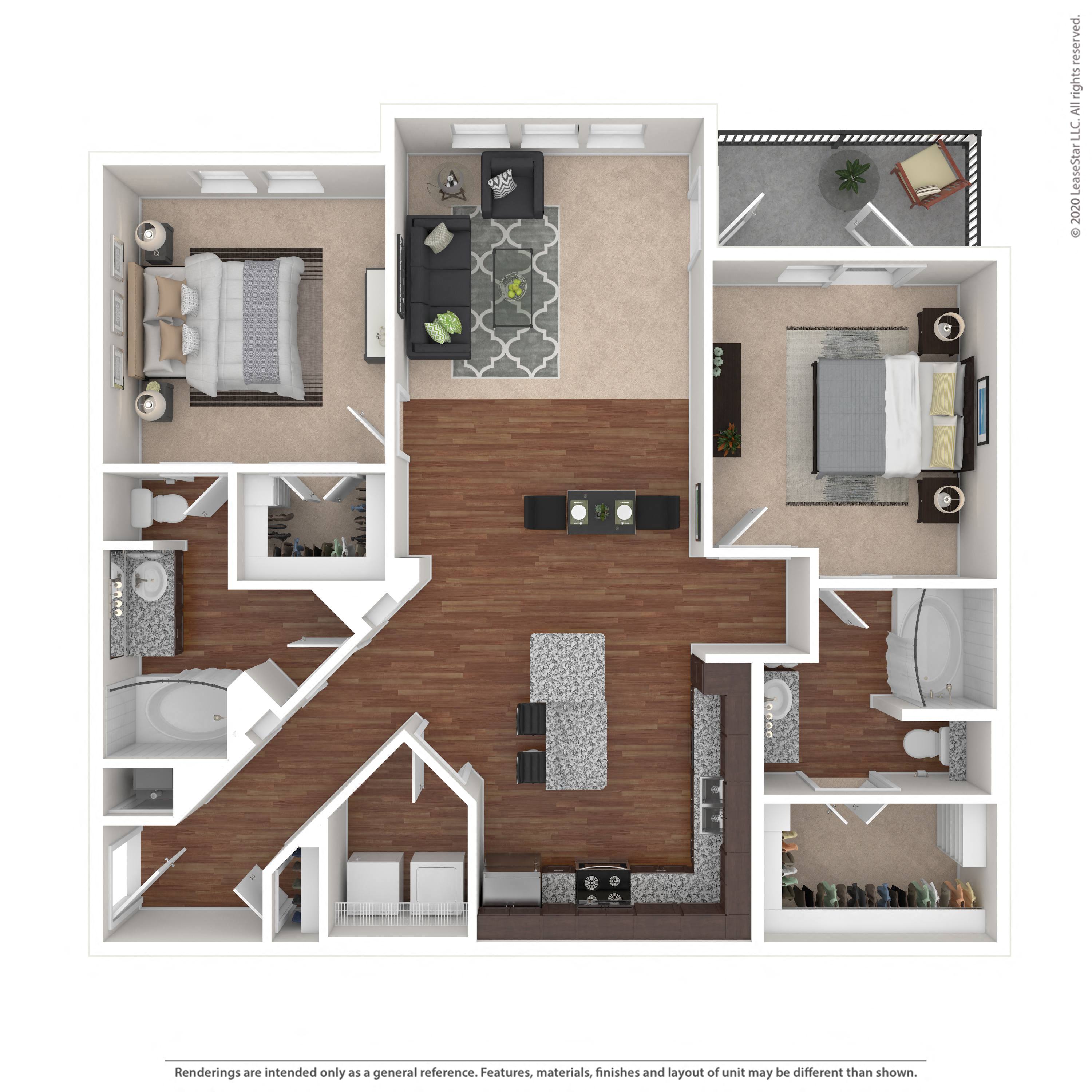 Floor plan layout diagram for 2D