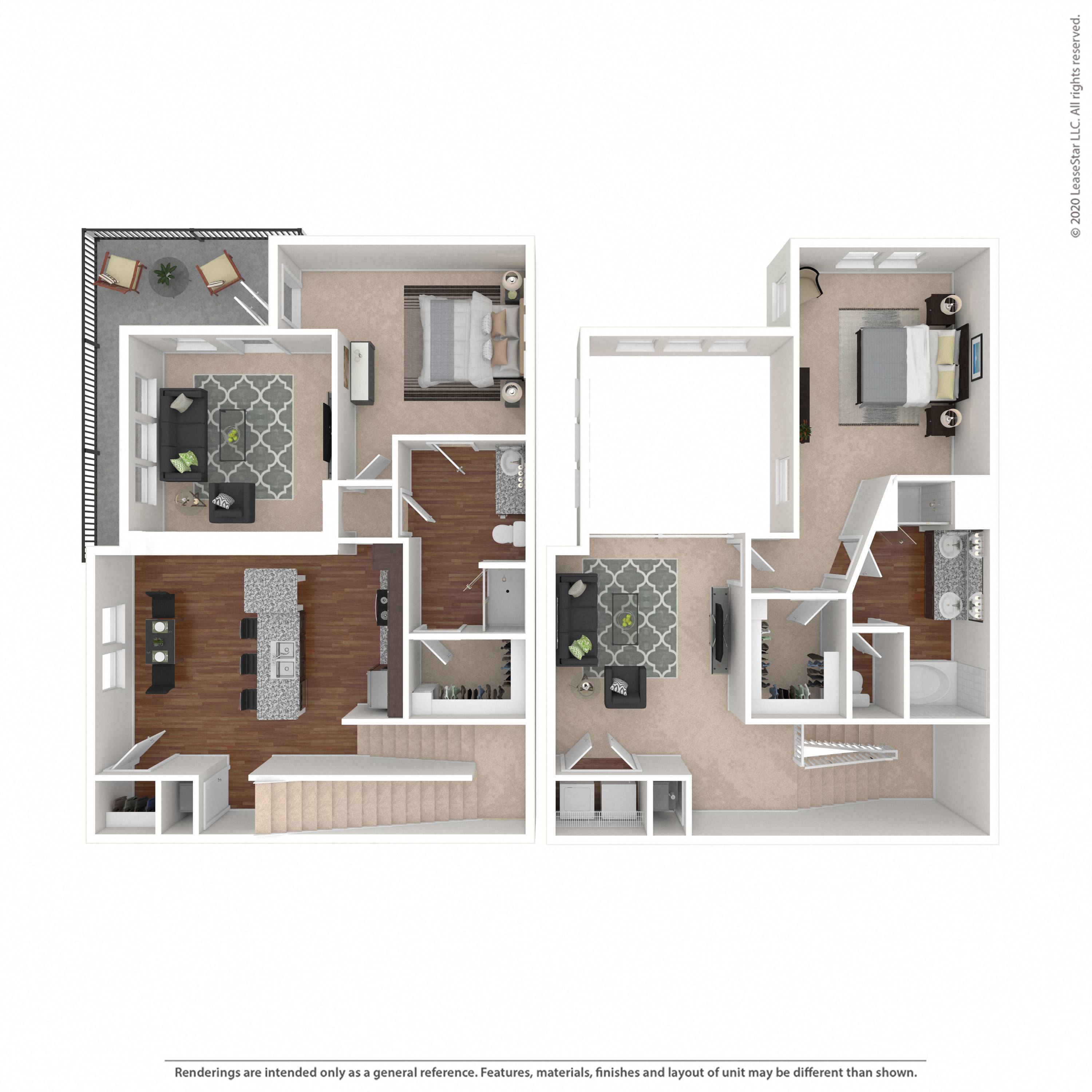 Floor plan layout diagram for 2F
