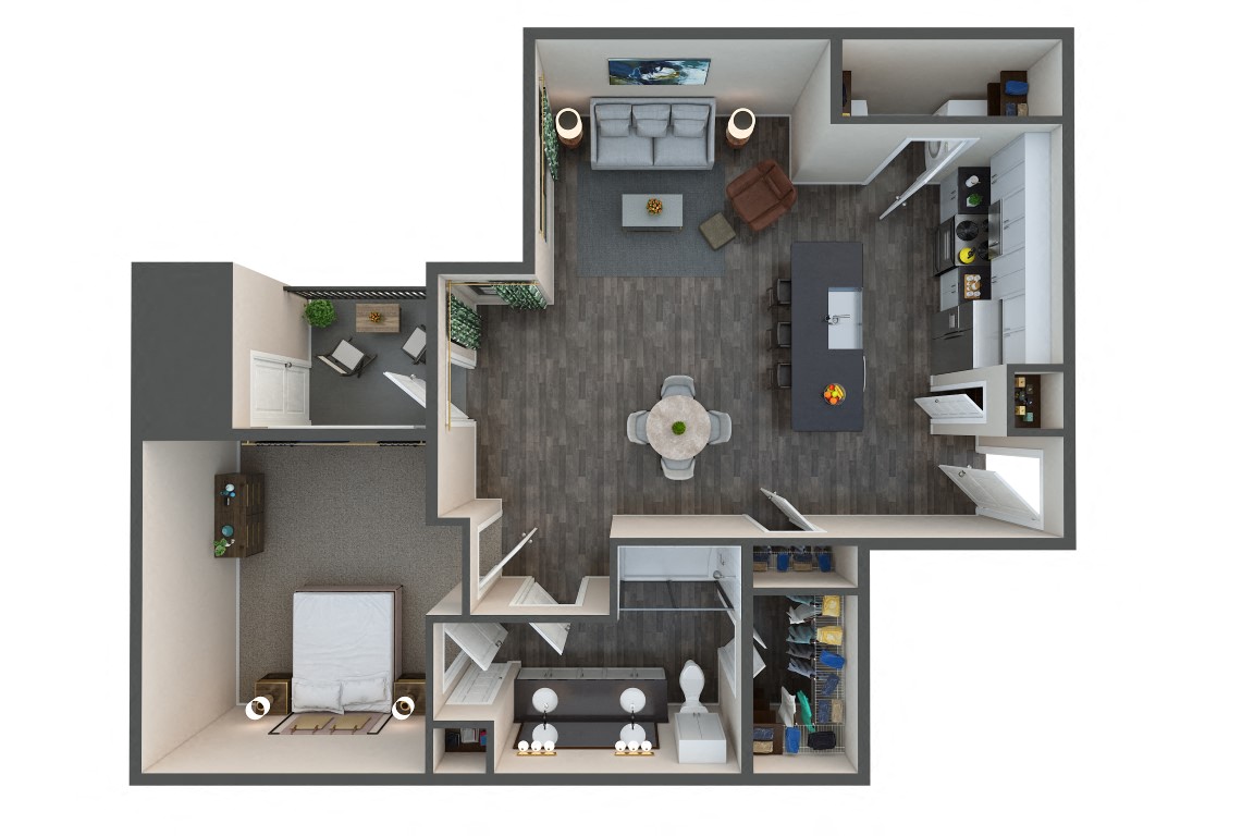 Floor plan layout diagram for 1G