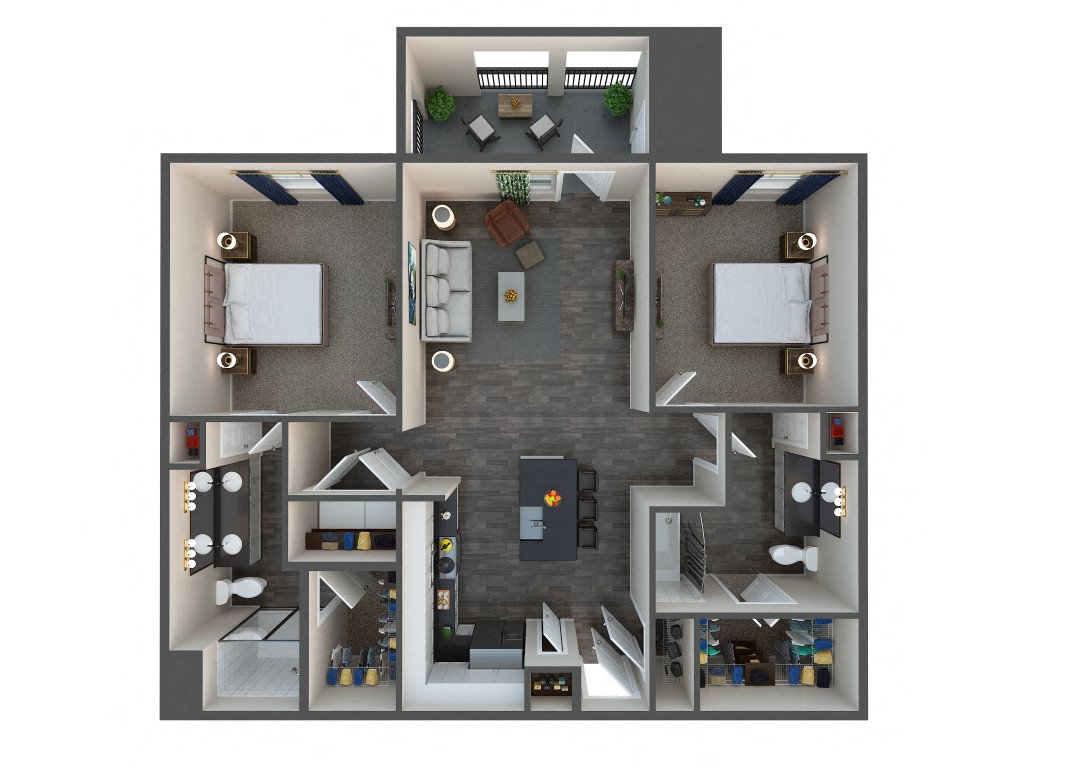 Floor plan layout diagram for 2A