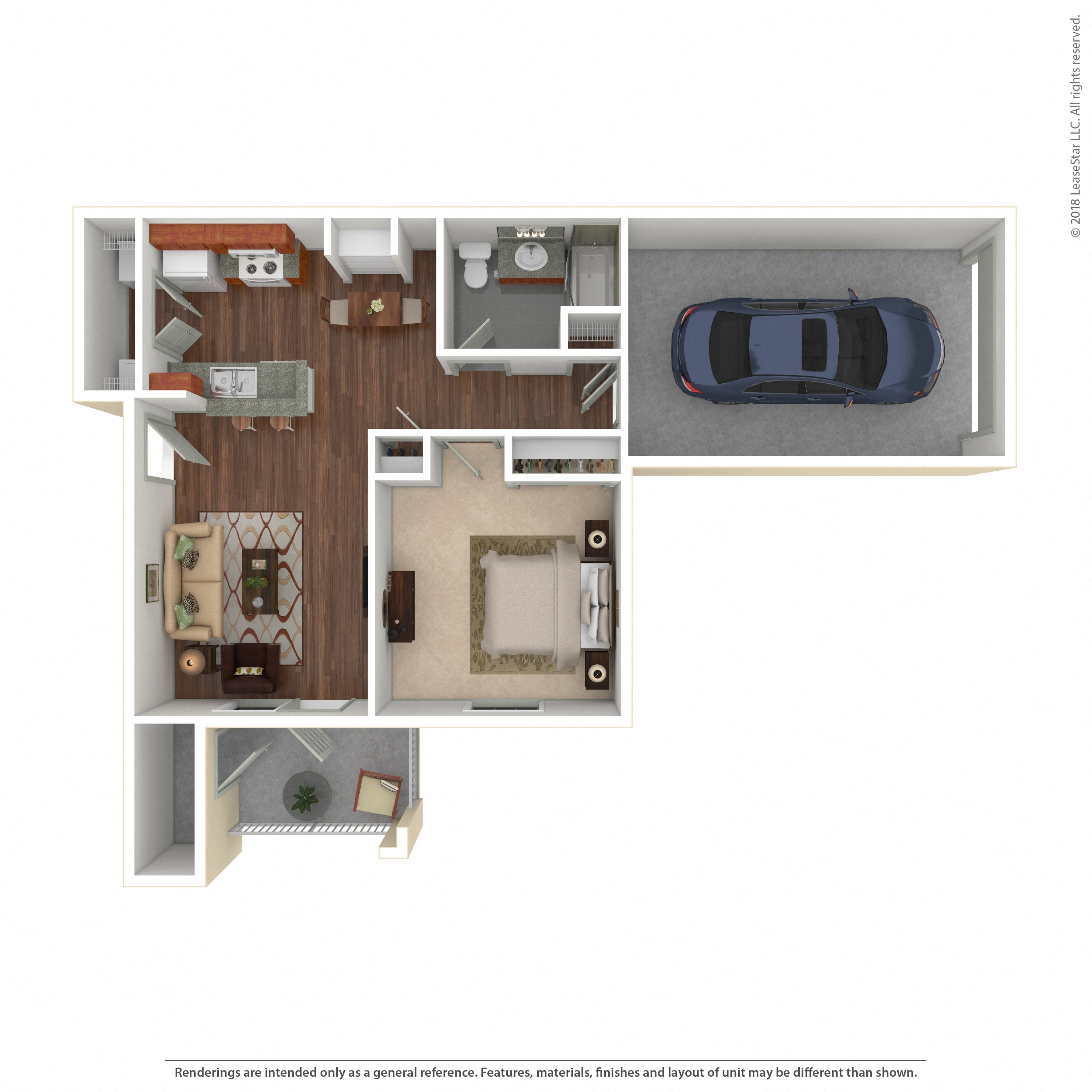 Floor plan layout diagram for 1C