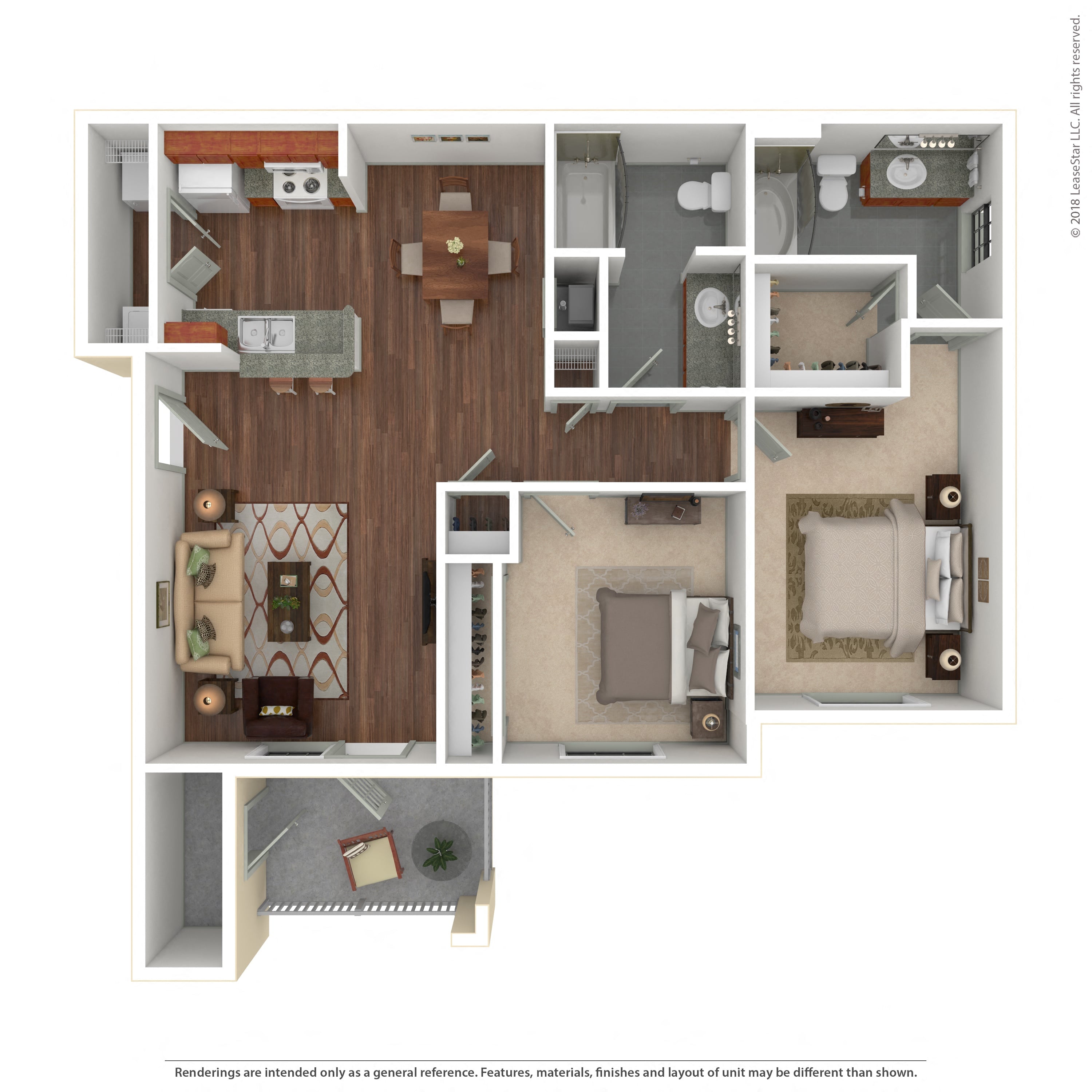 Floor plan layout diagram for 2A