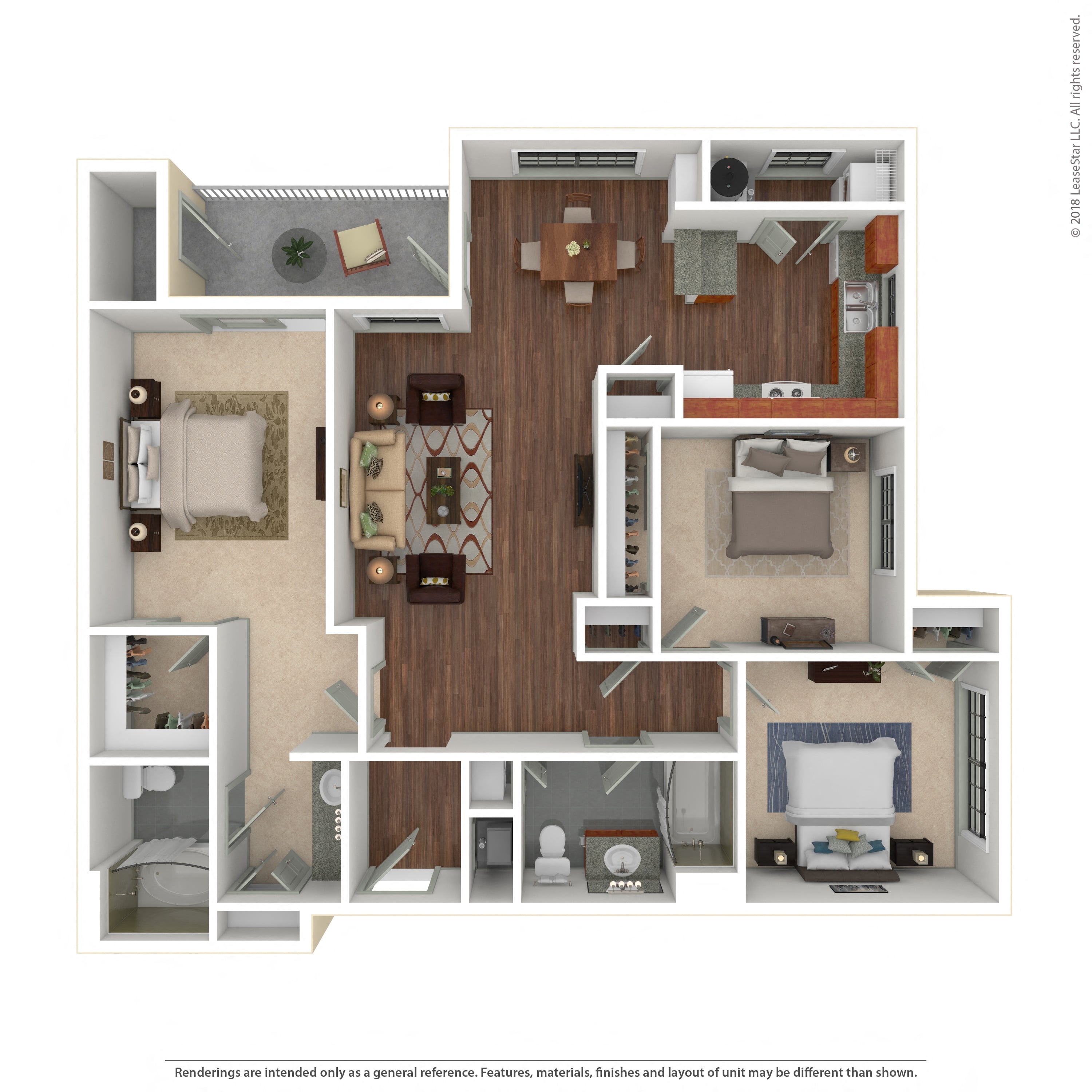 Floor plan layout diagram for 3A