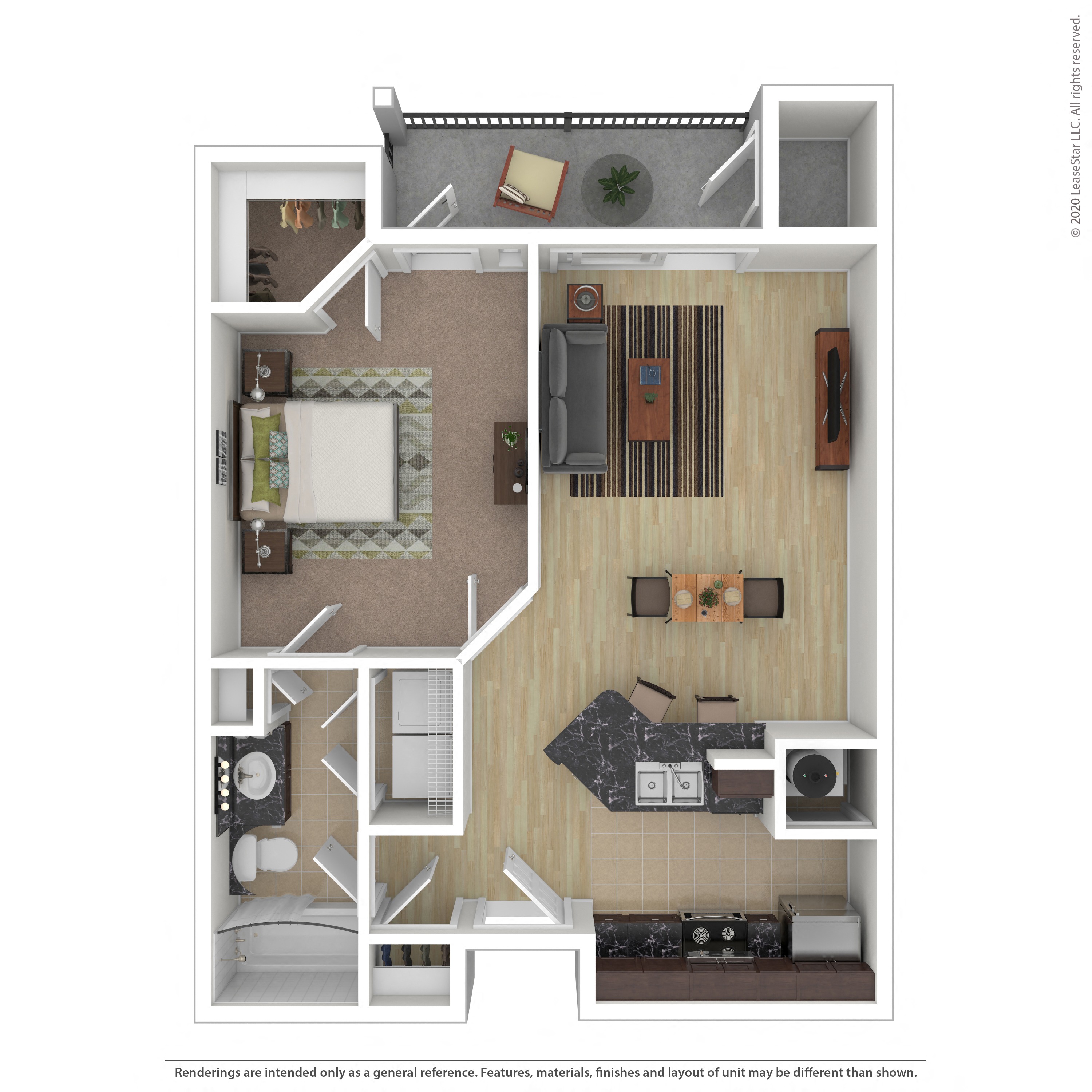 Floor plan layout diagram for 1A