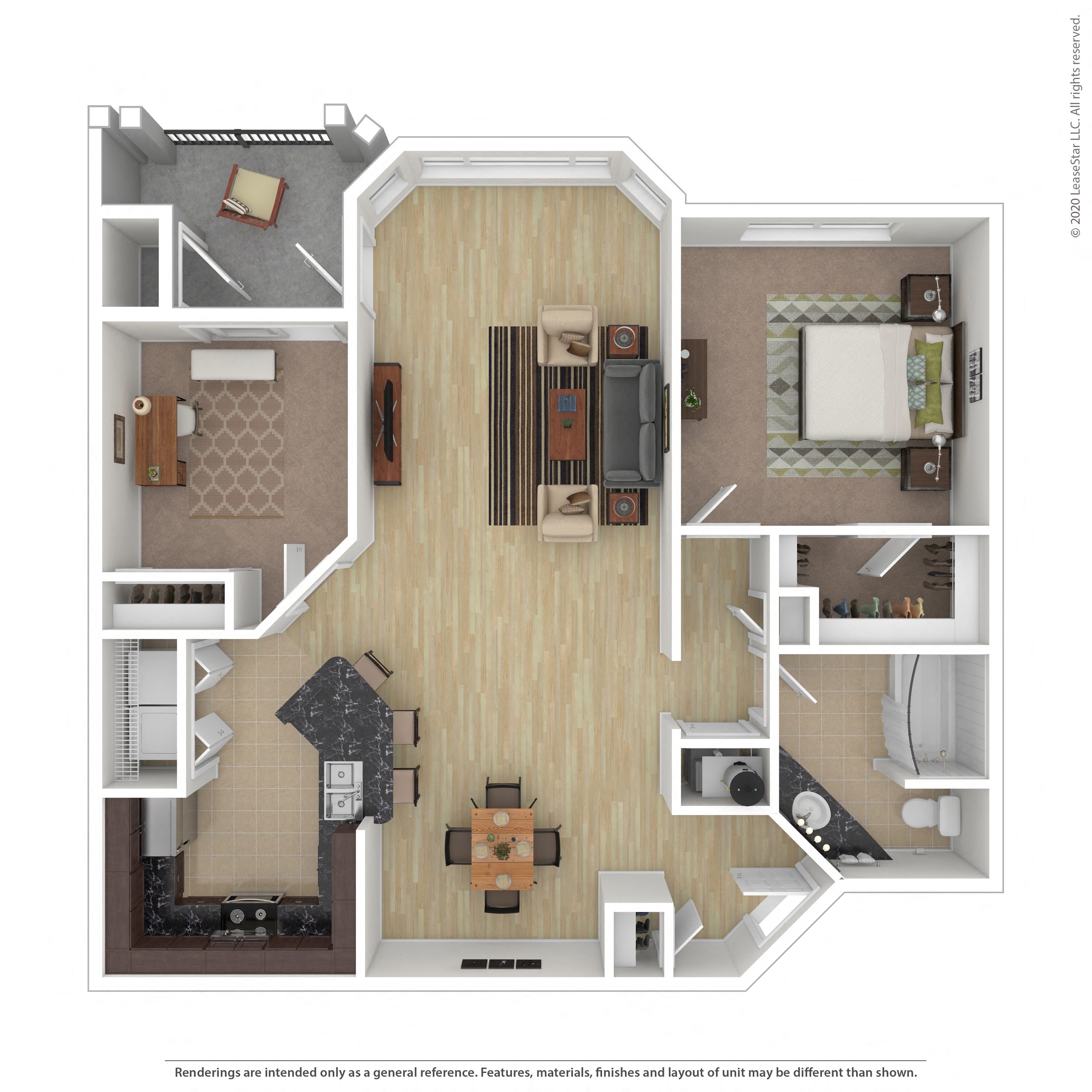 Floor plan layout diagram for 1D