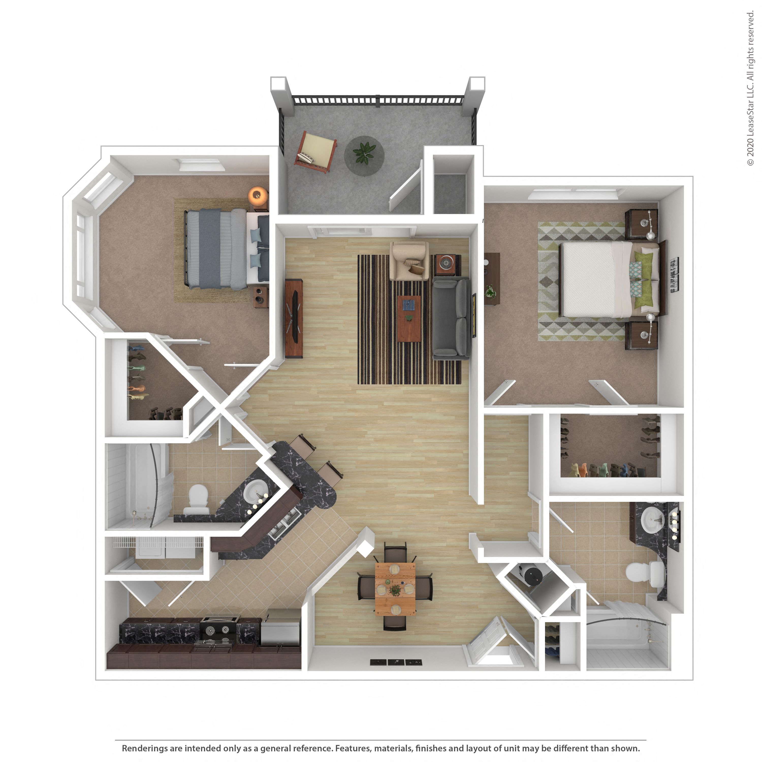 Floor plan layout diagram for 2A