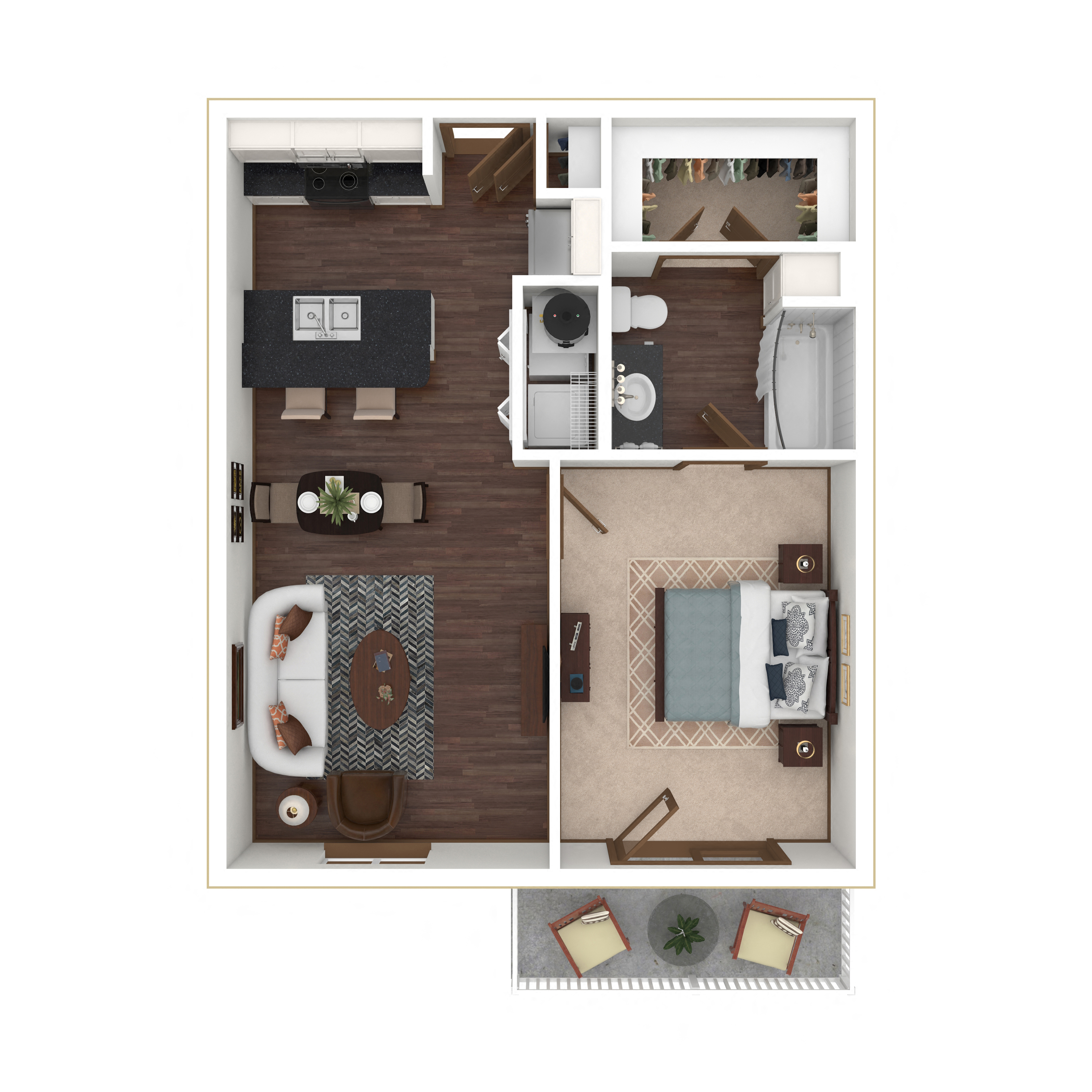 Floor plan layout diagram for 1E