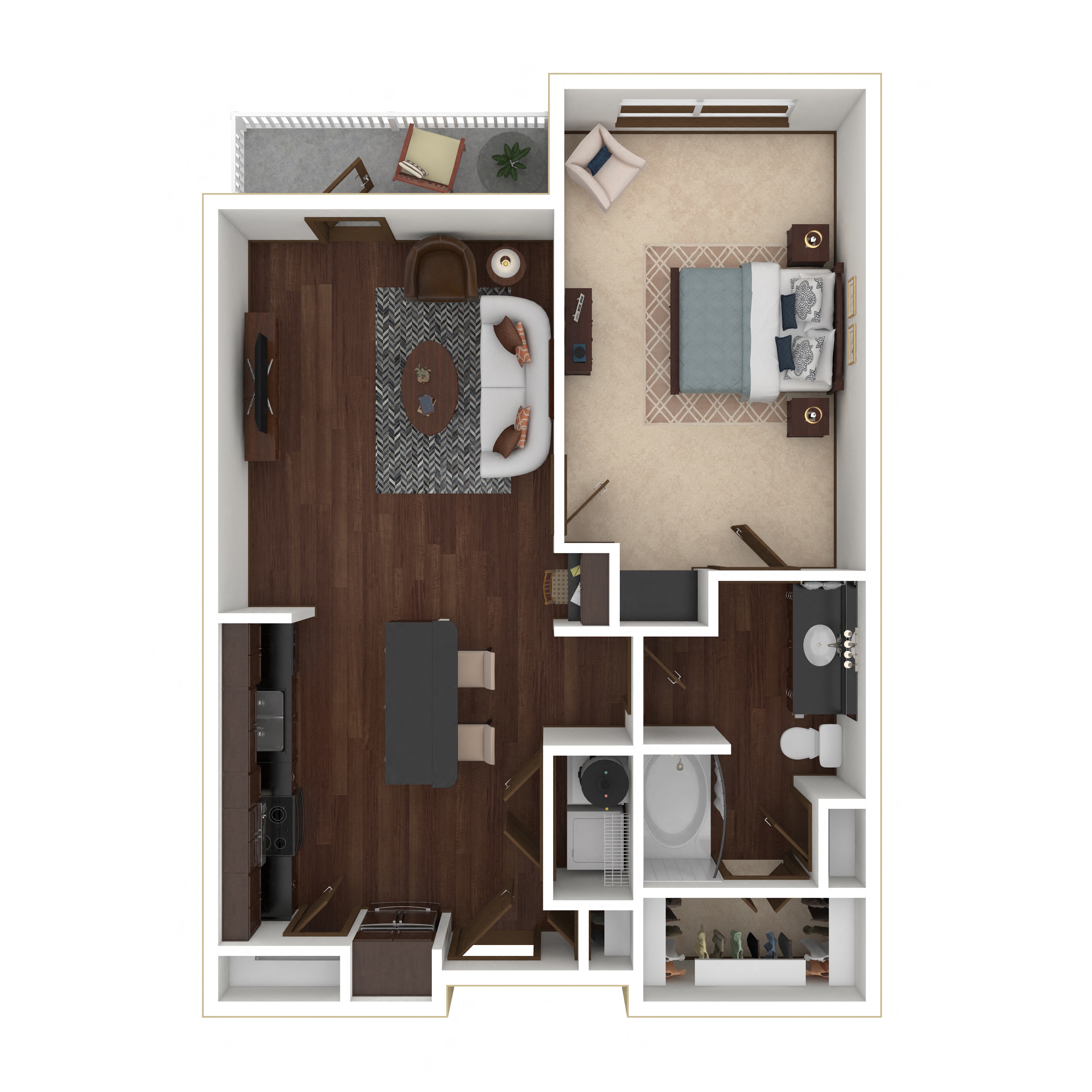 Floor plan layout diagram for 1I