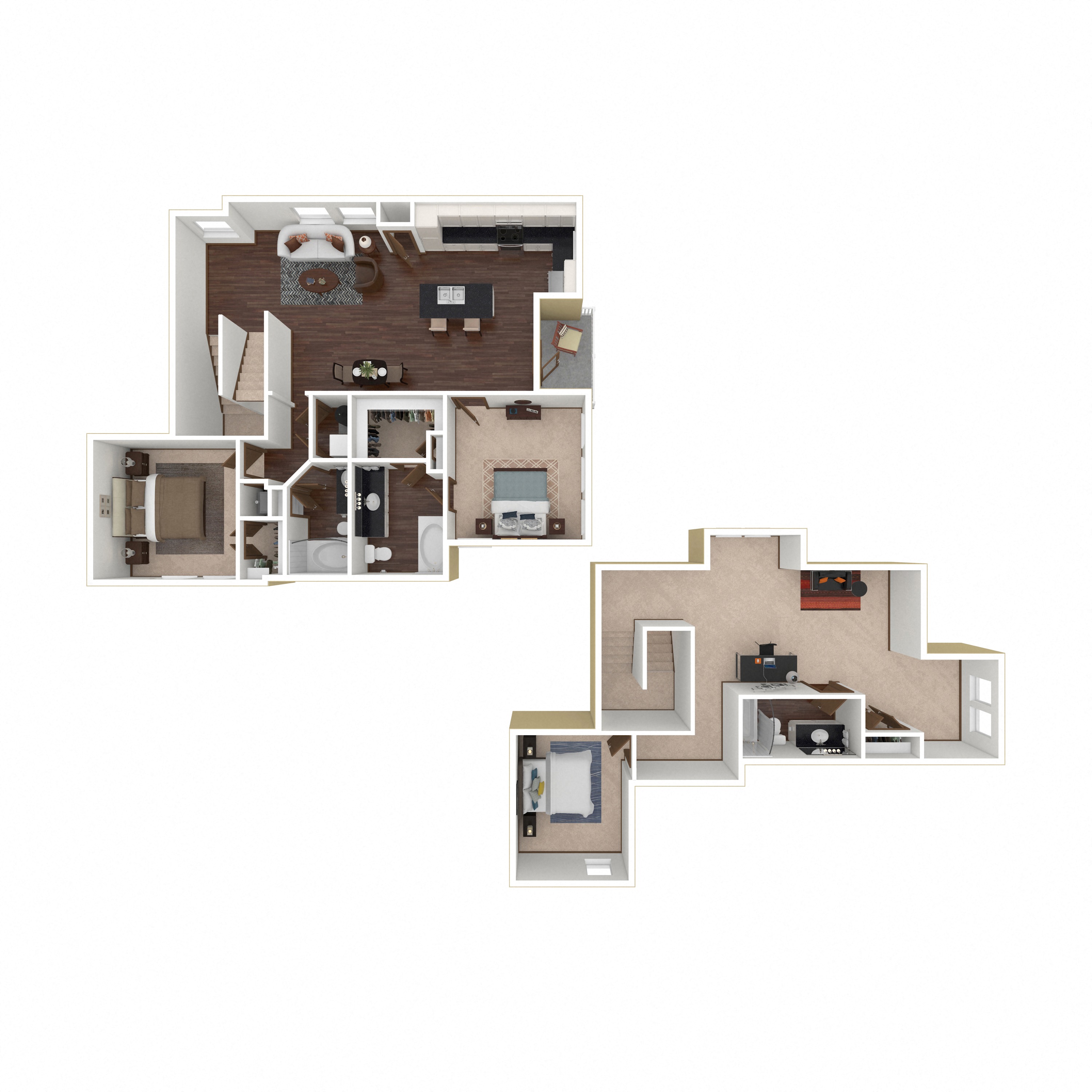 Floor plan layout diagram for 3A