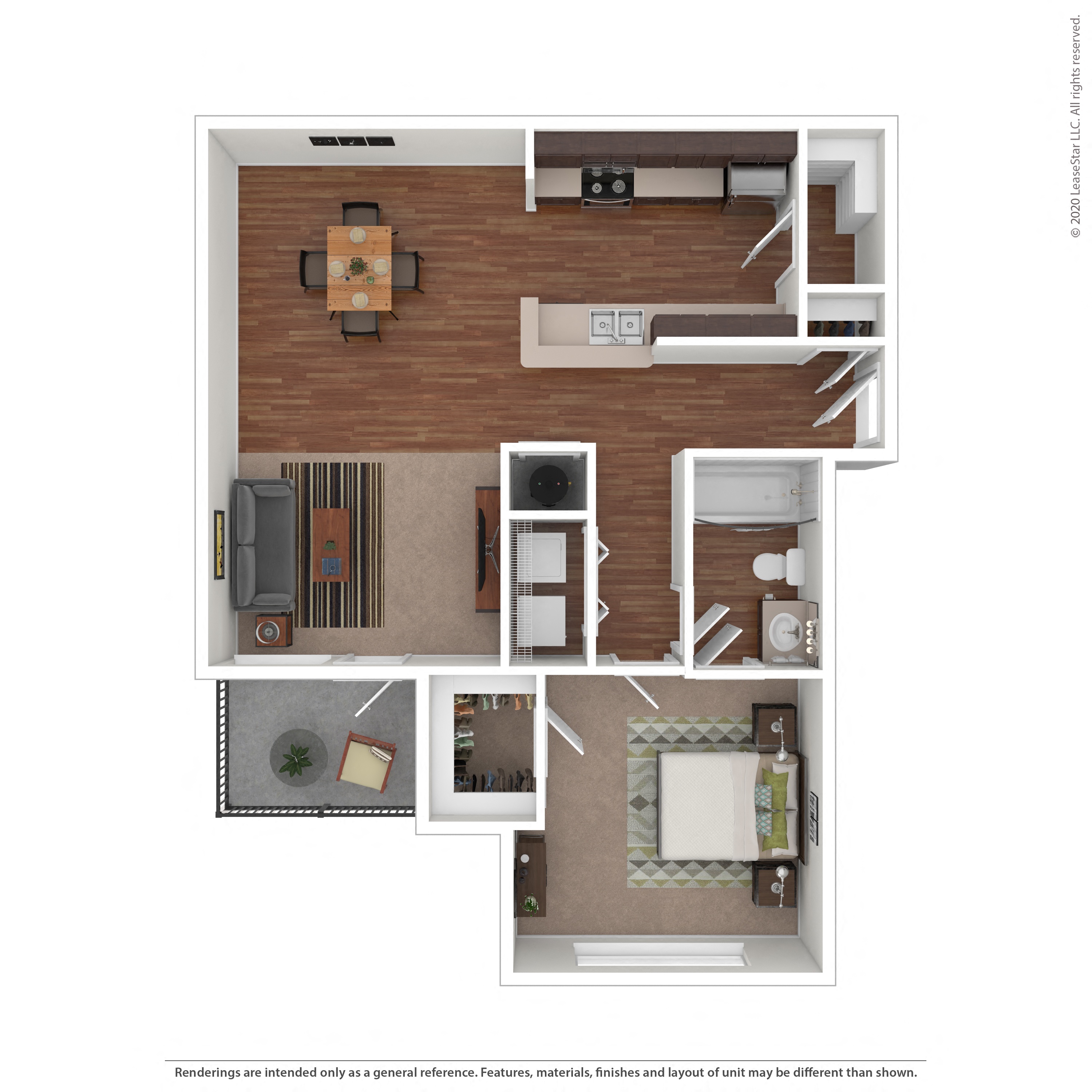 Floor plan layout diagram for 1A