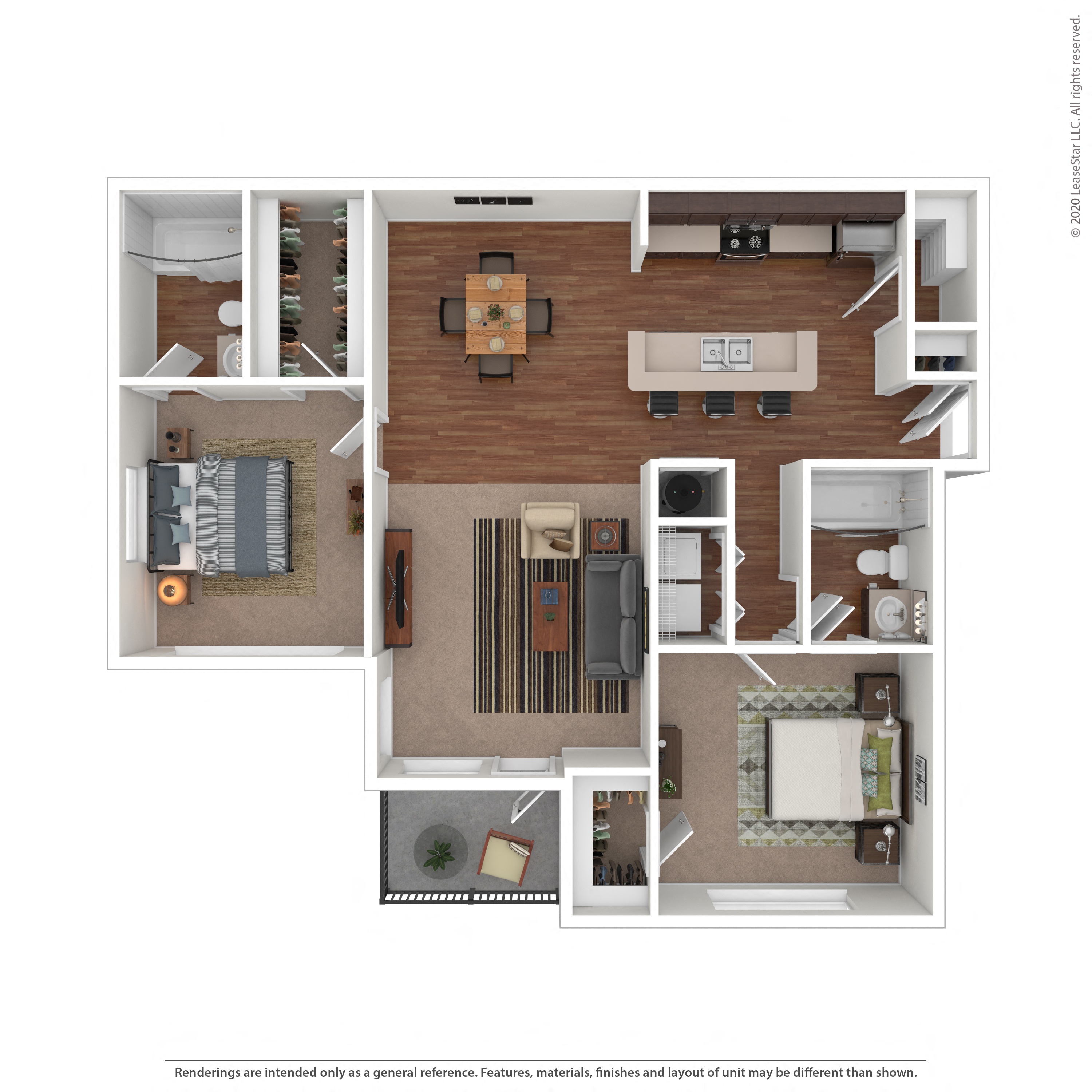Floor plan layout diagram for 2A