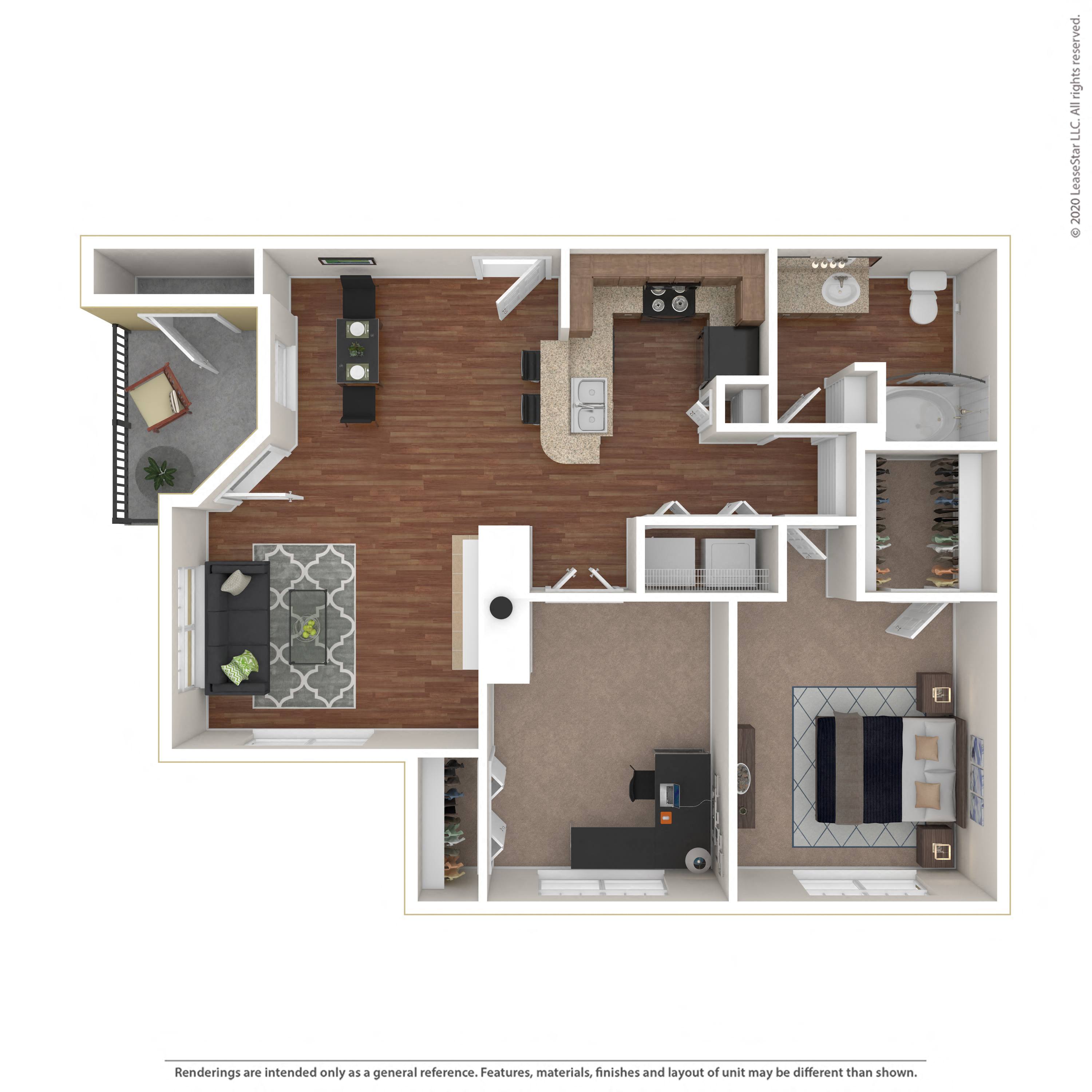 Floor plan layout diagram for 1D