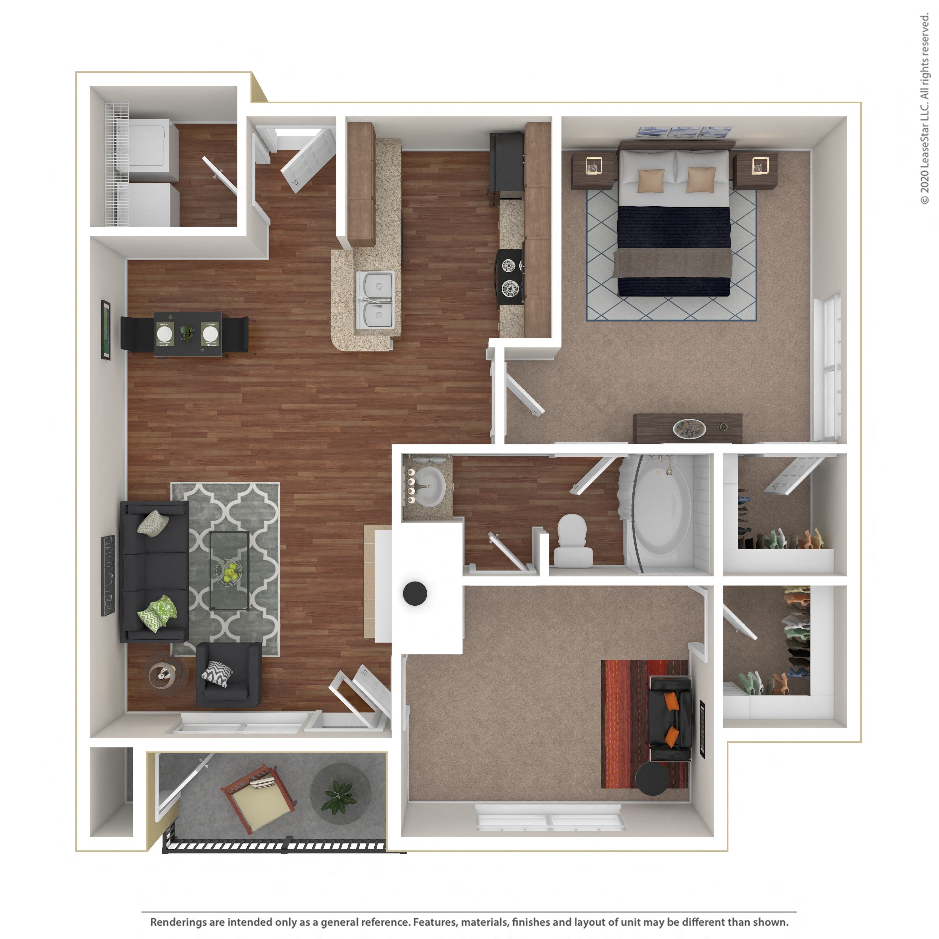 Floor plan layout diagram for 2A