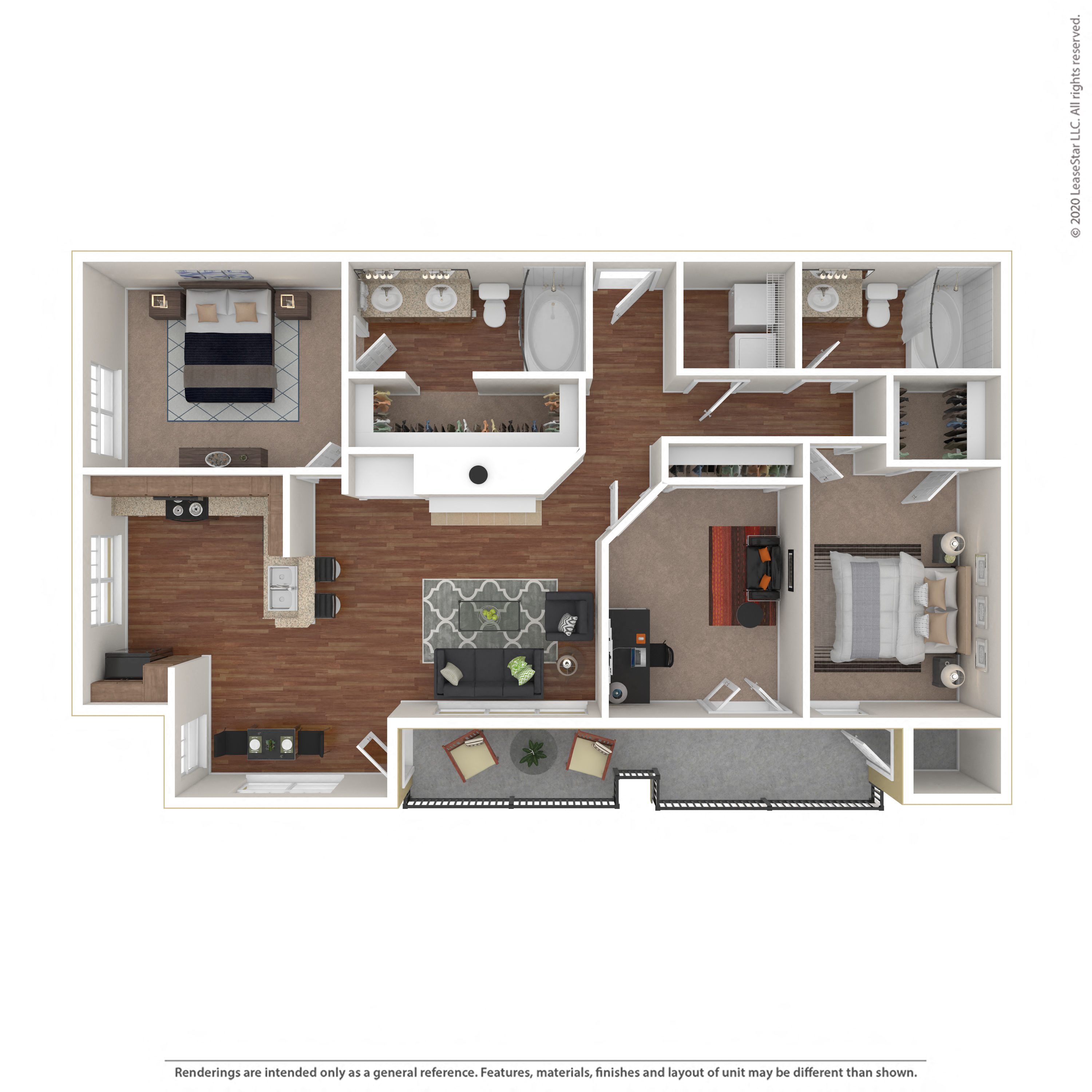 Floor plan layout diagram for 3A