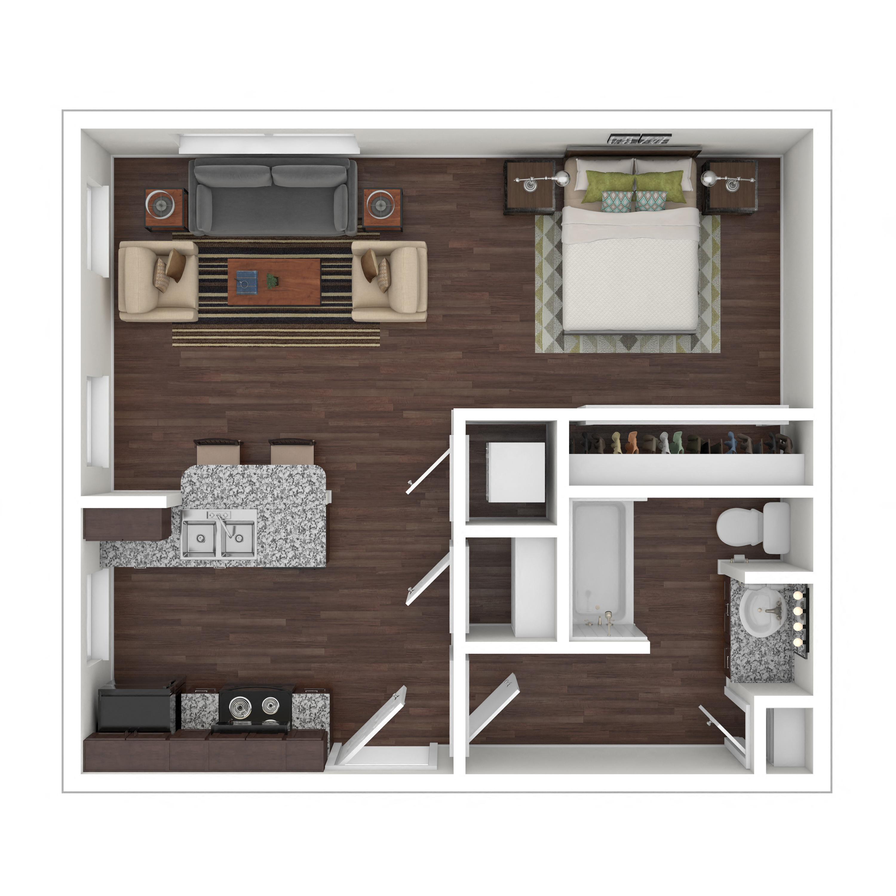 Floor plan layout diagram for 0B