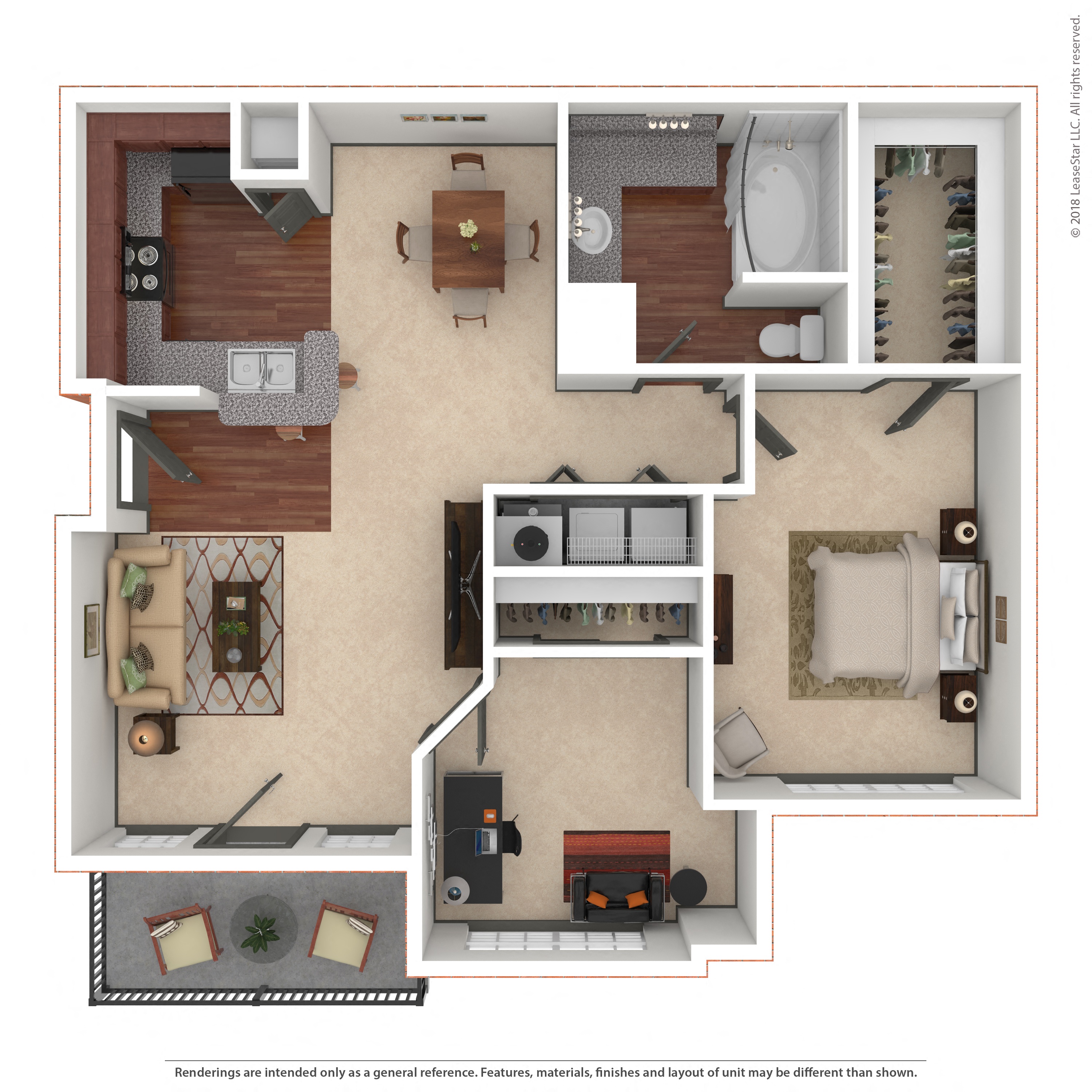 Floor plan layout diagram for 2A