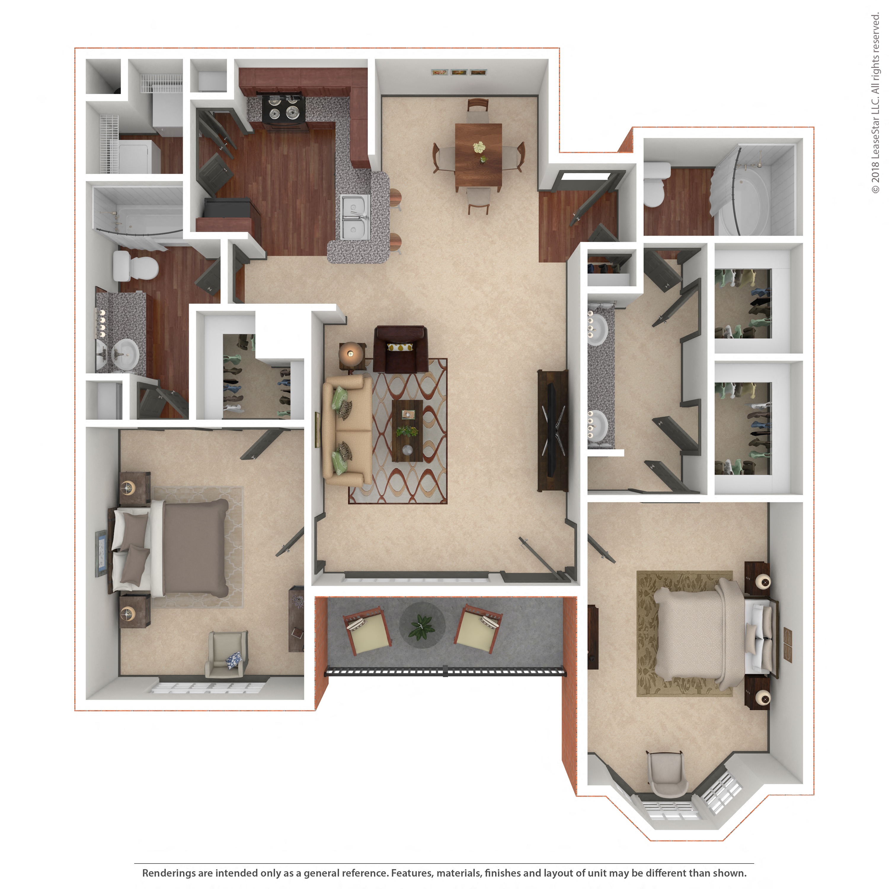 Floor plan layout diagram for 2D