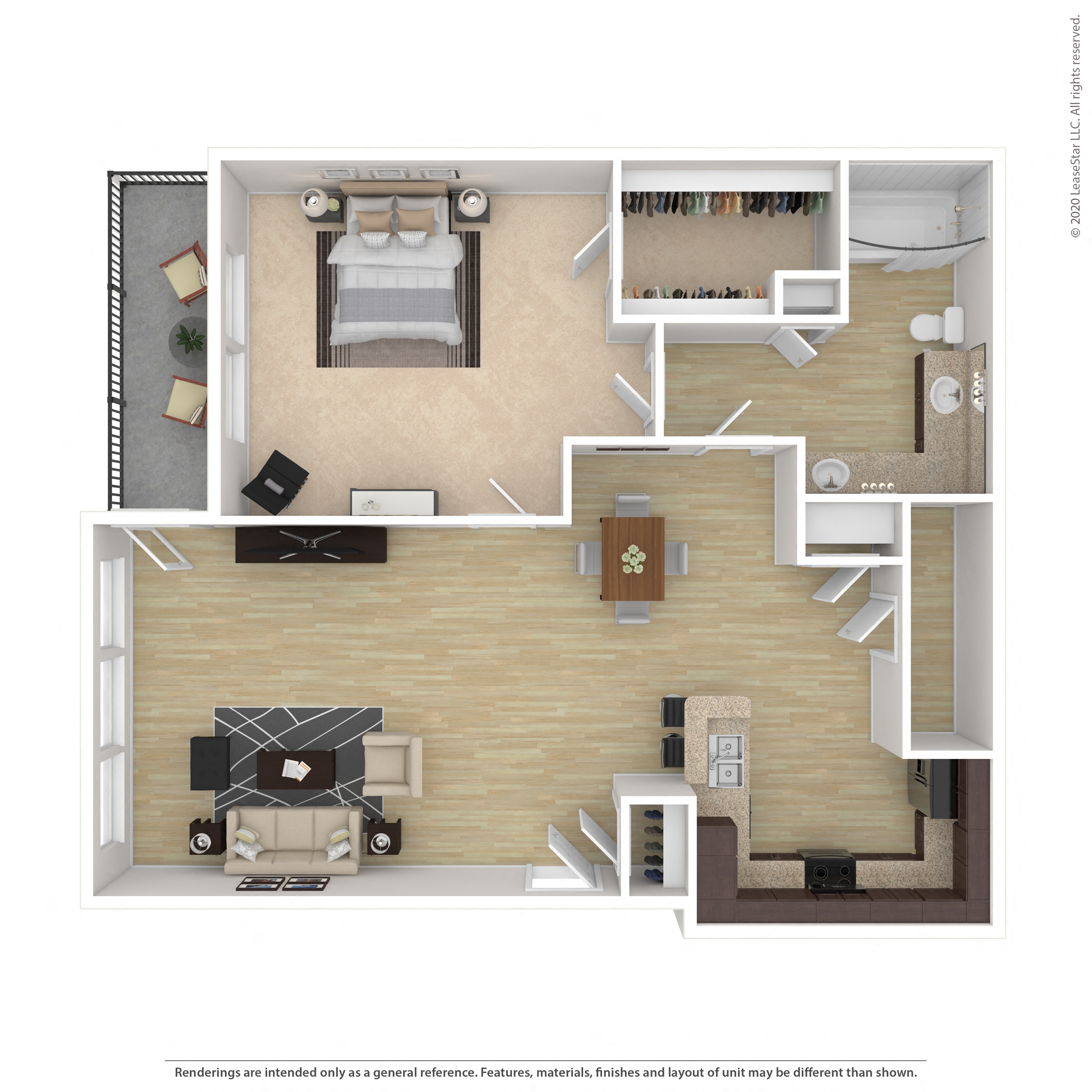 Floor plan layout diagram for 1A