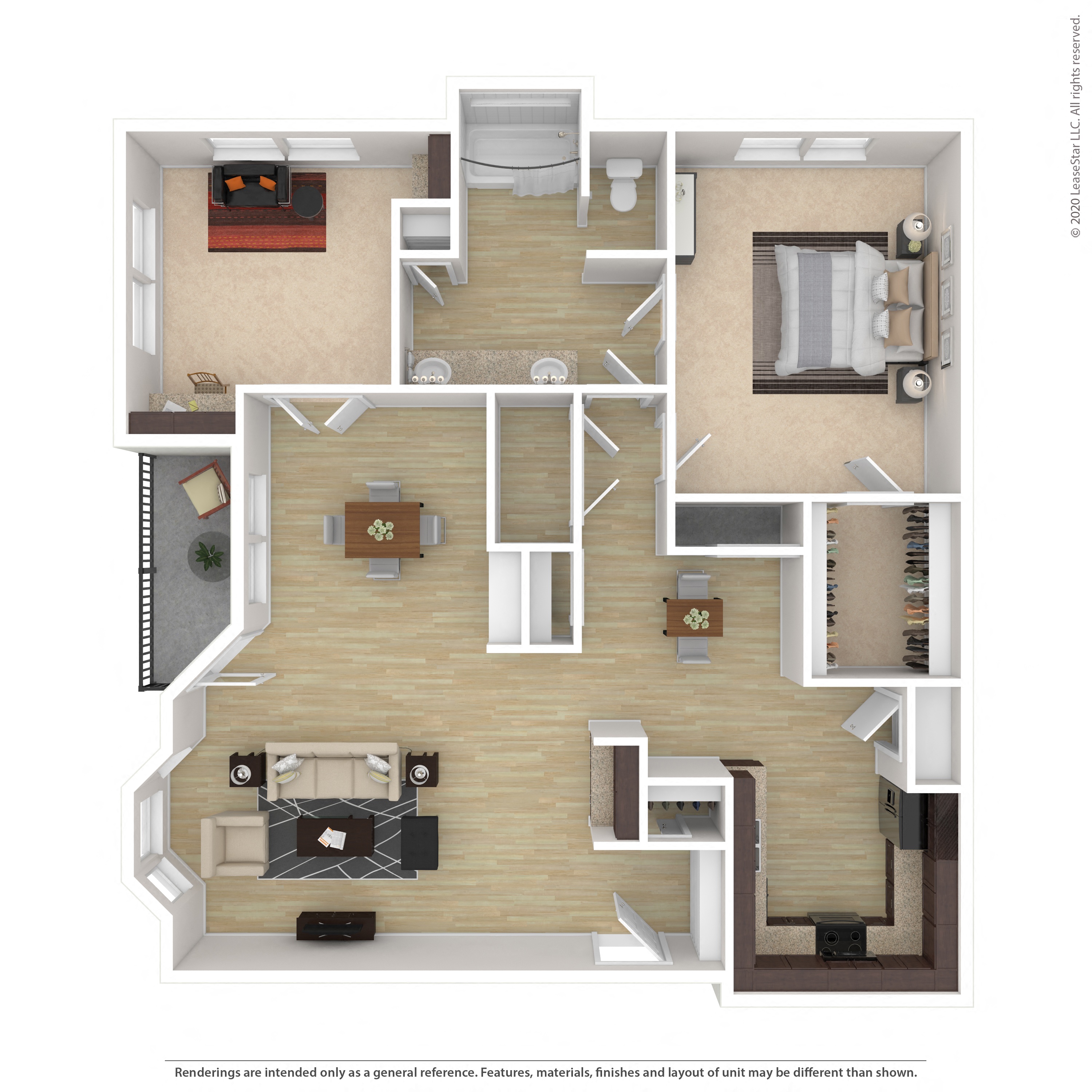 1E floor plan