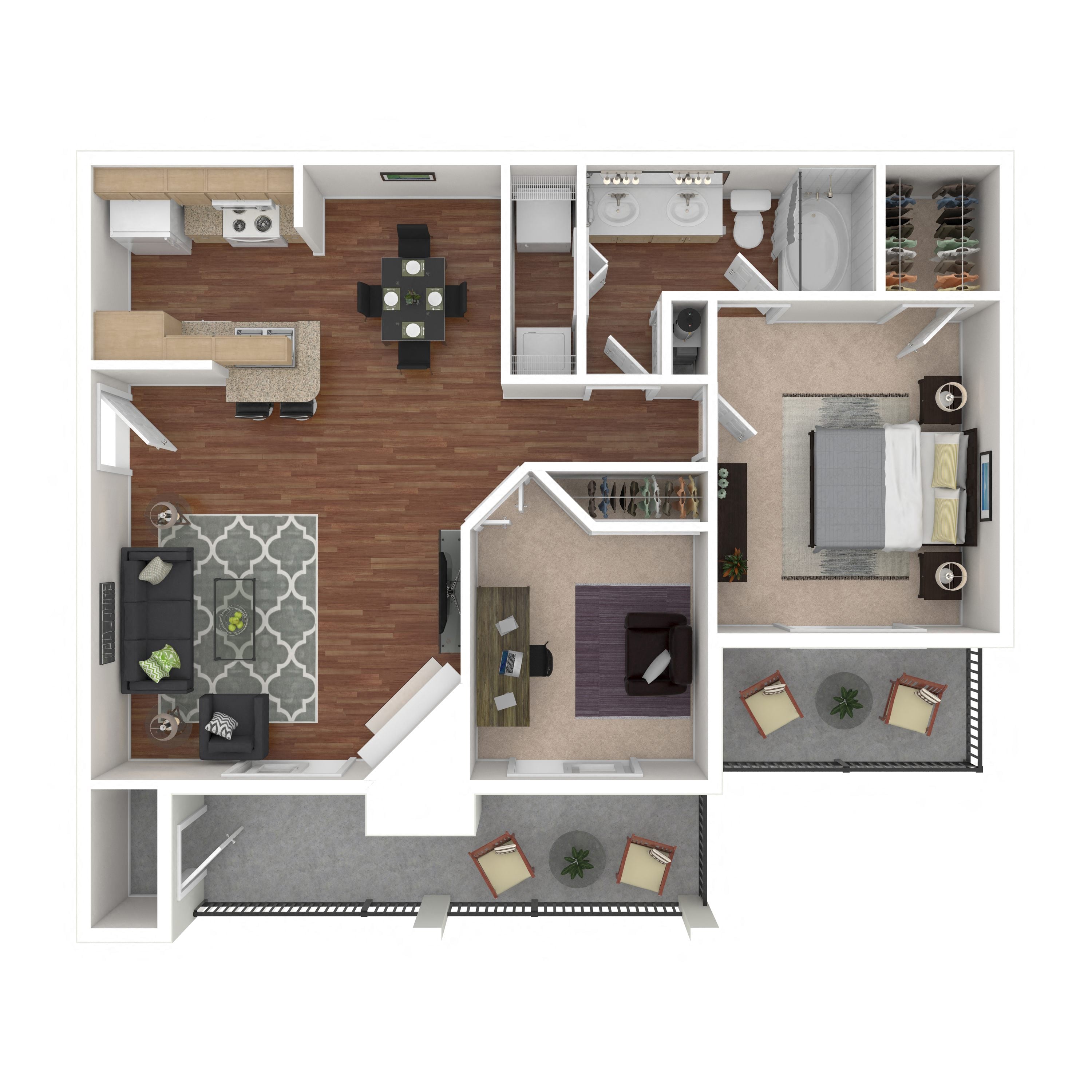 Floor plan layout diagram for 2A