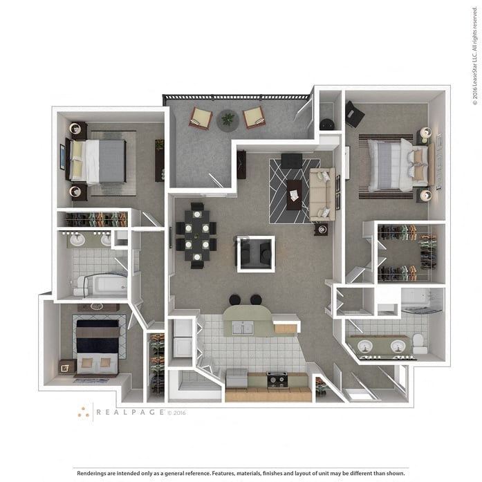 Floor plan layout diagram for 3A
