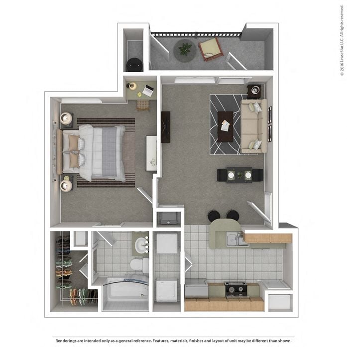 Floor plan layout diagram for 1A