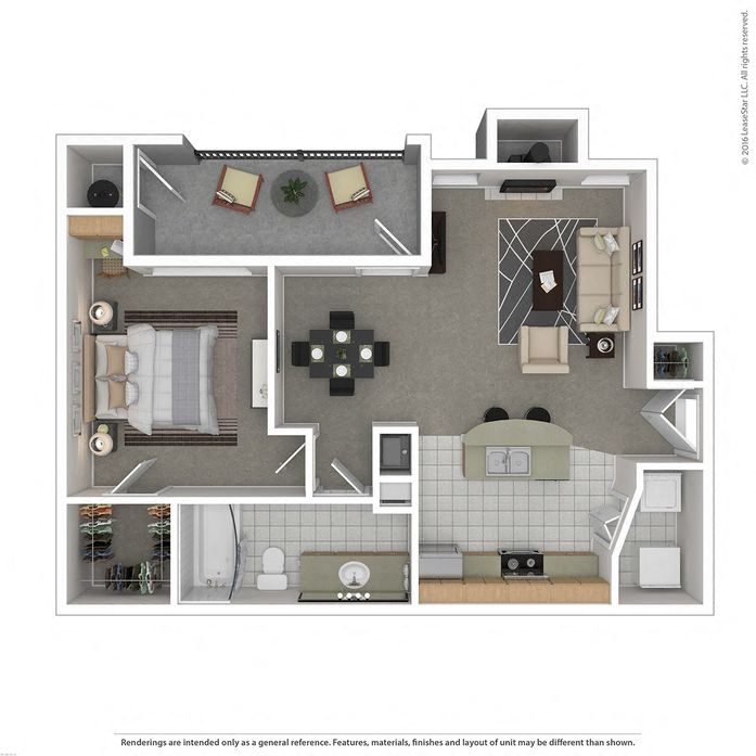 1D floor plan