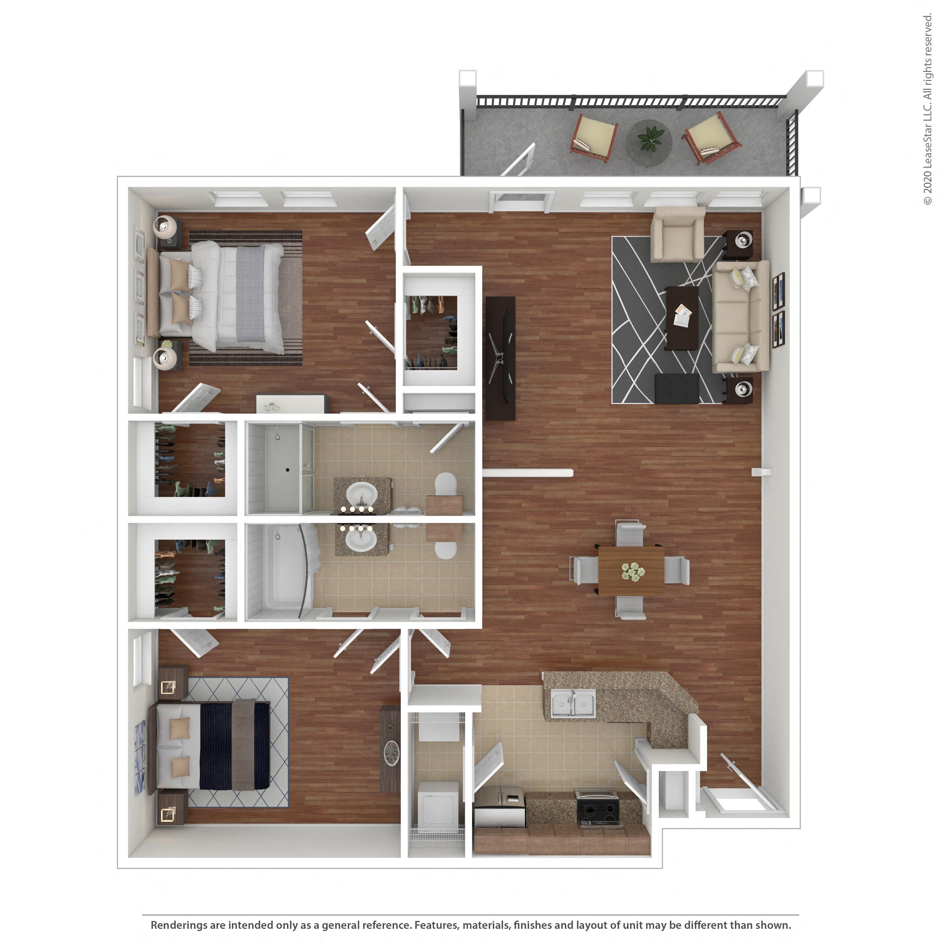 Floor plan layout diagram for 2A