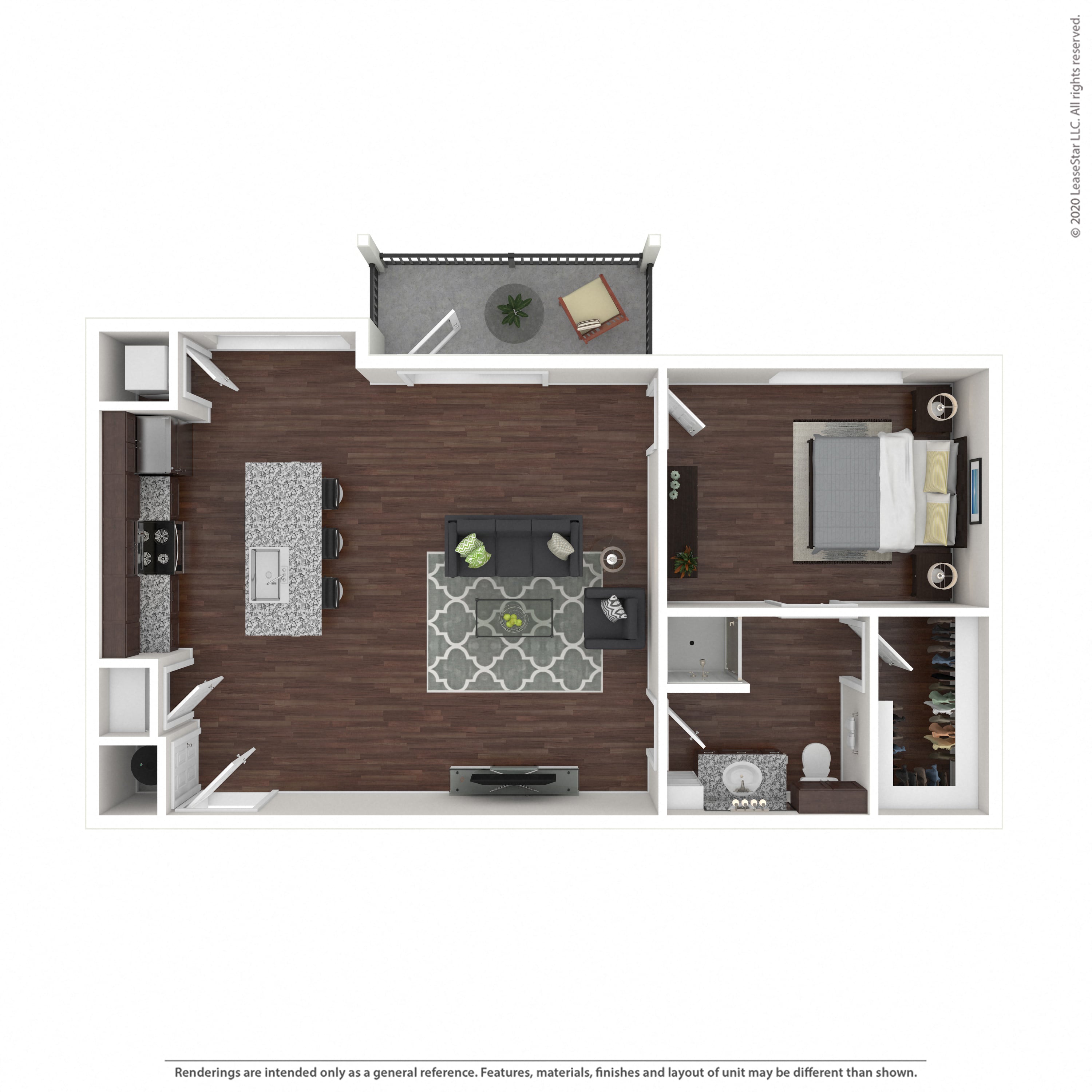 Floor plan layout diagram for 1C-Garage