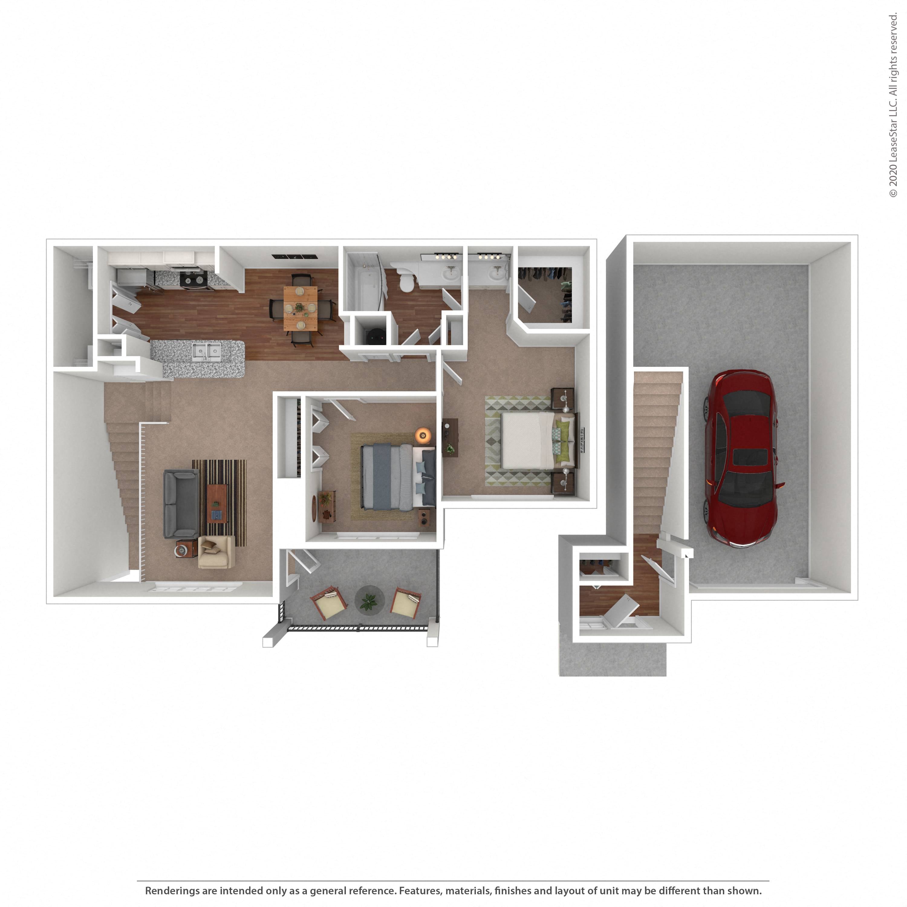 Floor plan layout diagram for 2A