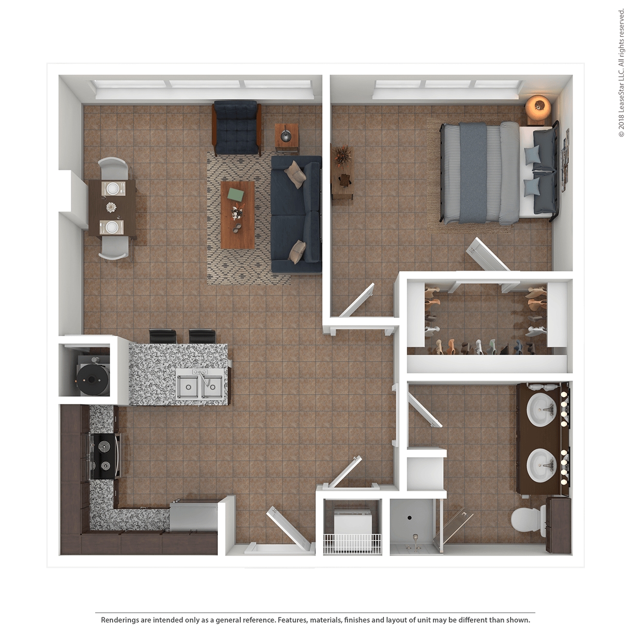 Floor plan layout diagram for 1F