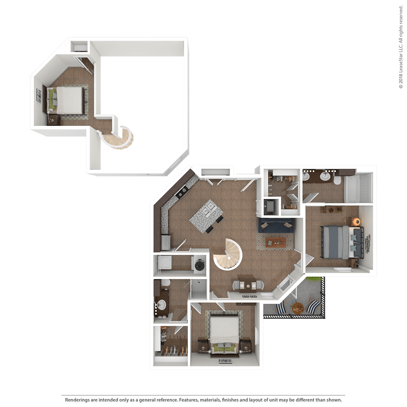 Floor plan layout diagram for 2G-Loft