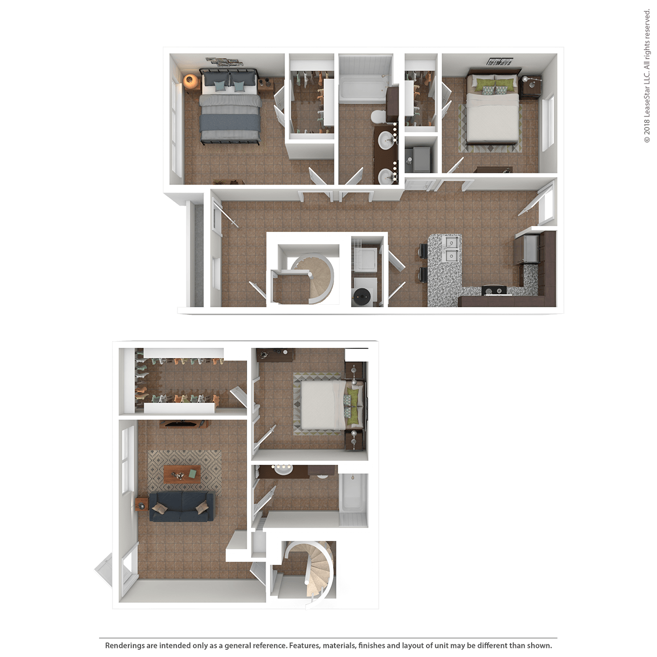 Floor plan layout diagram for 3C