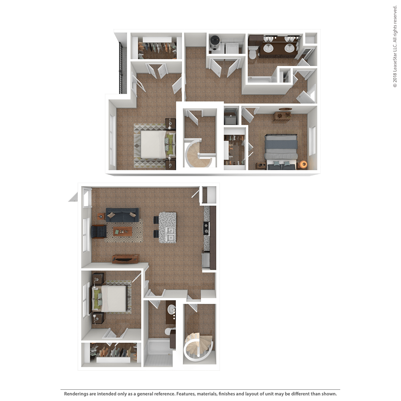 Floor plan layout diagram for 3E