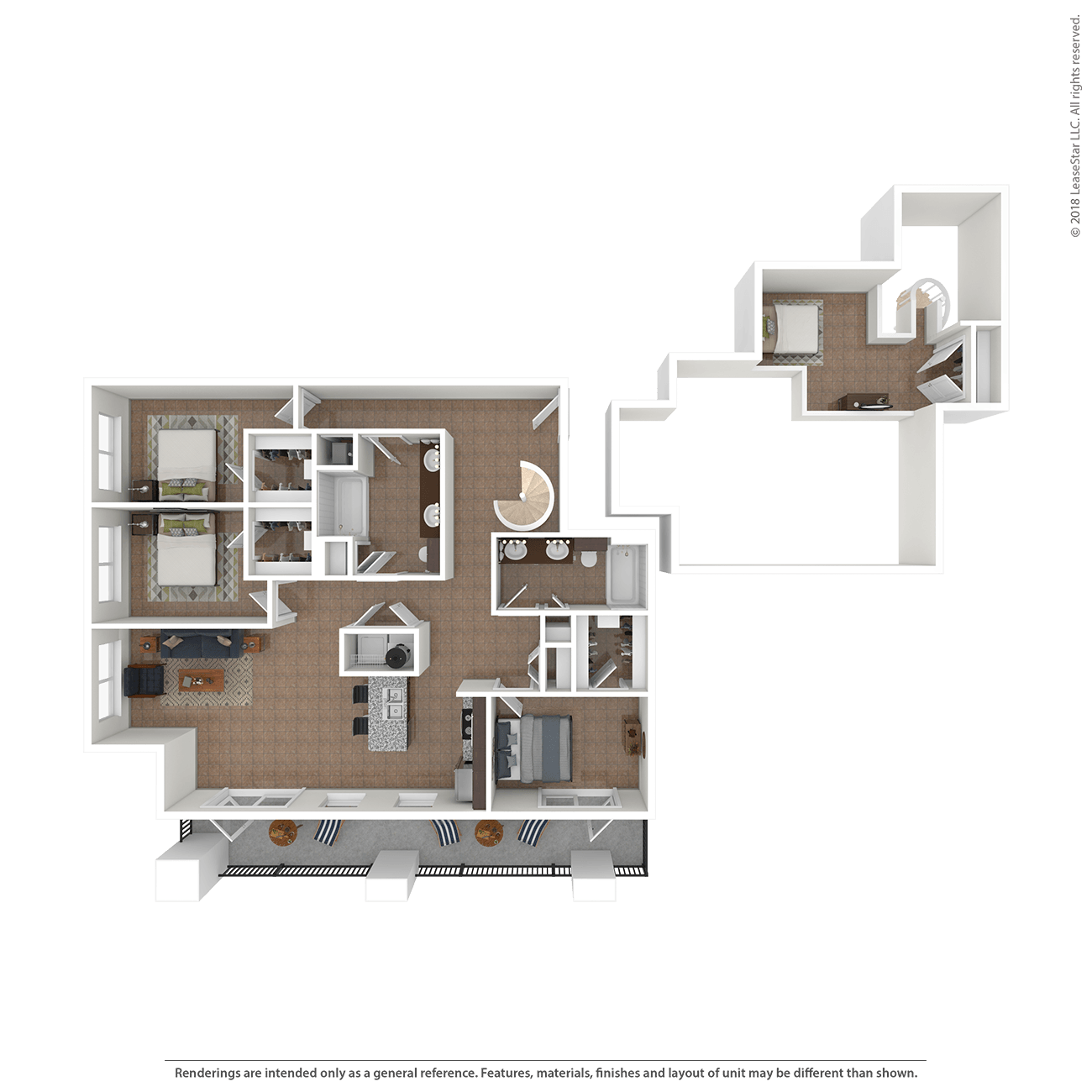Floor plan layout diagram for 3F