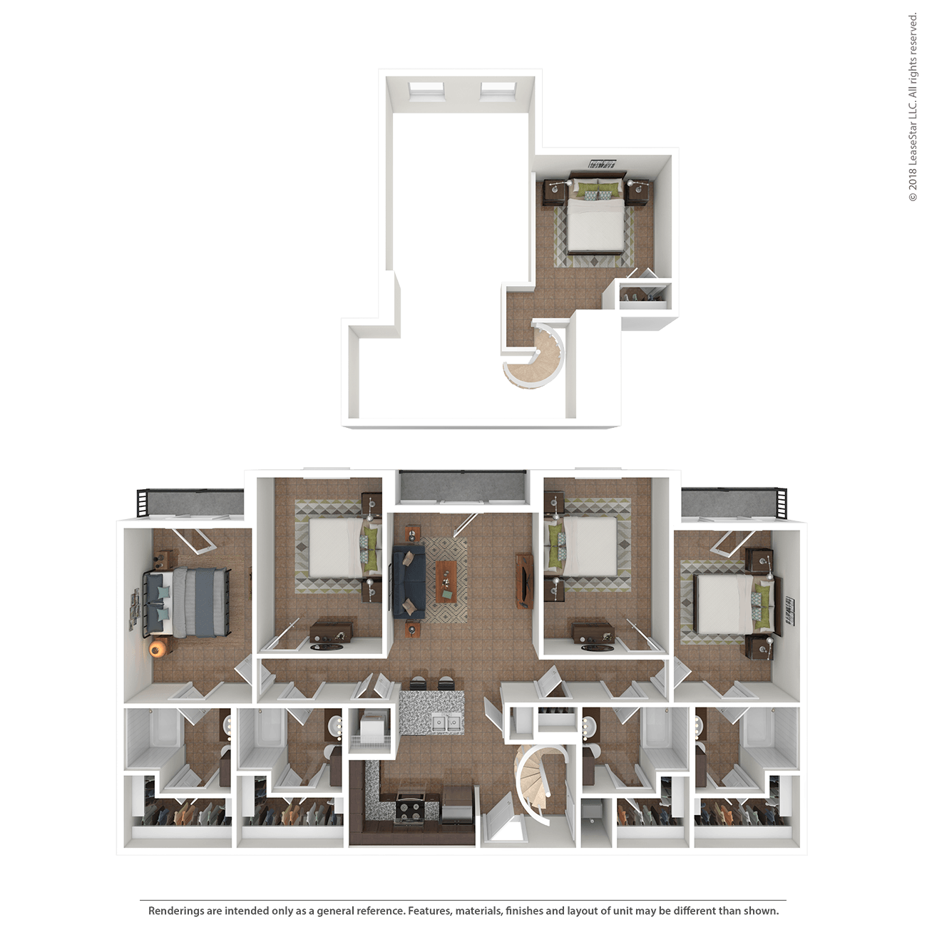 Floor plan layout diagram for 4C-Loft