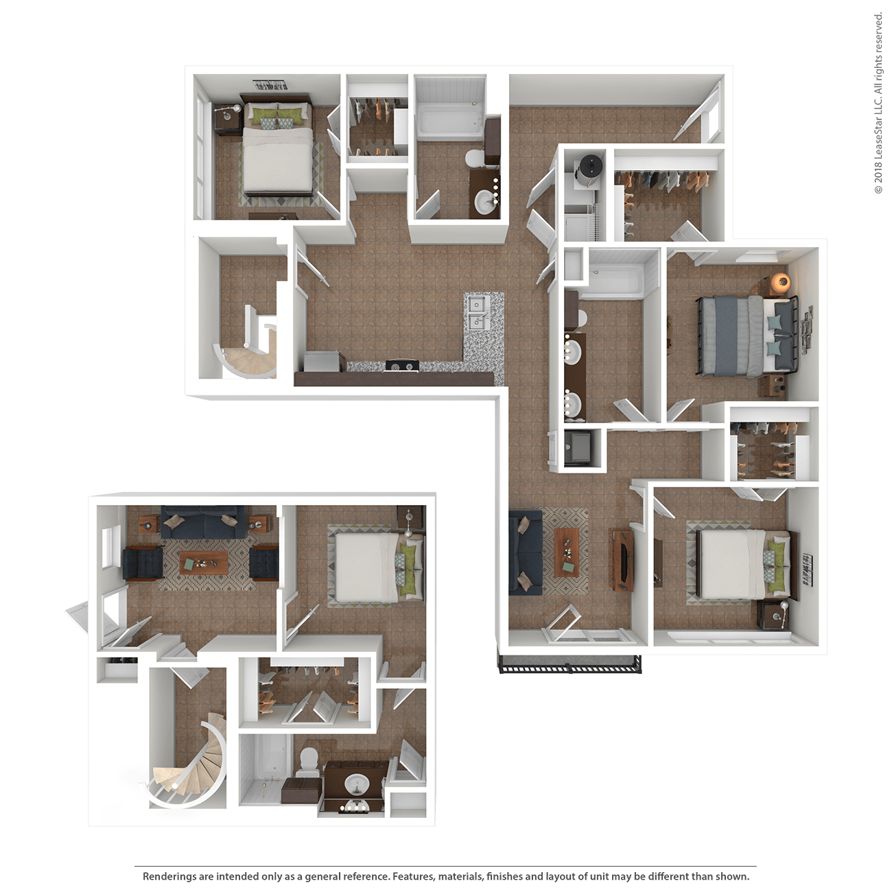 Floor plan layout diagram for 4F