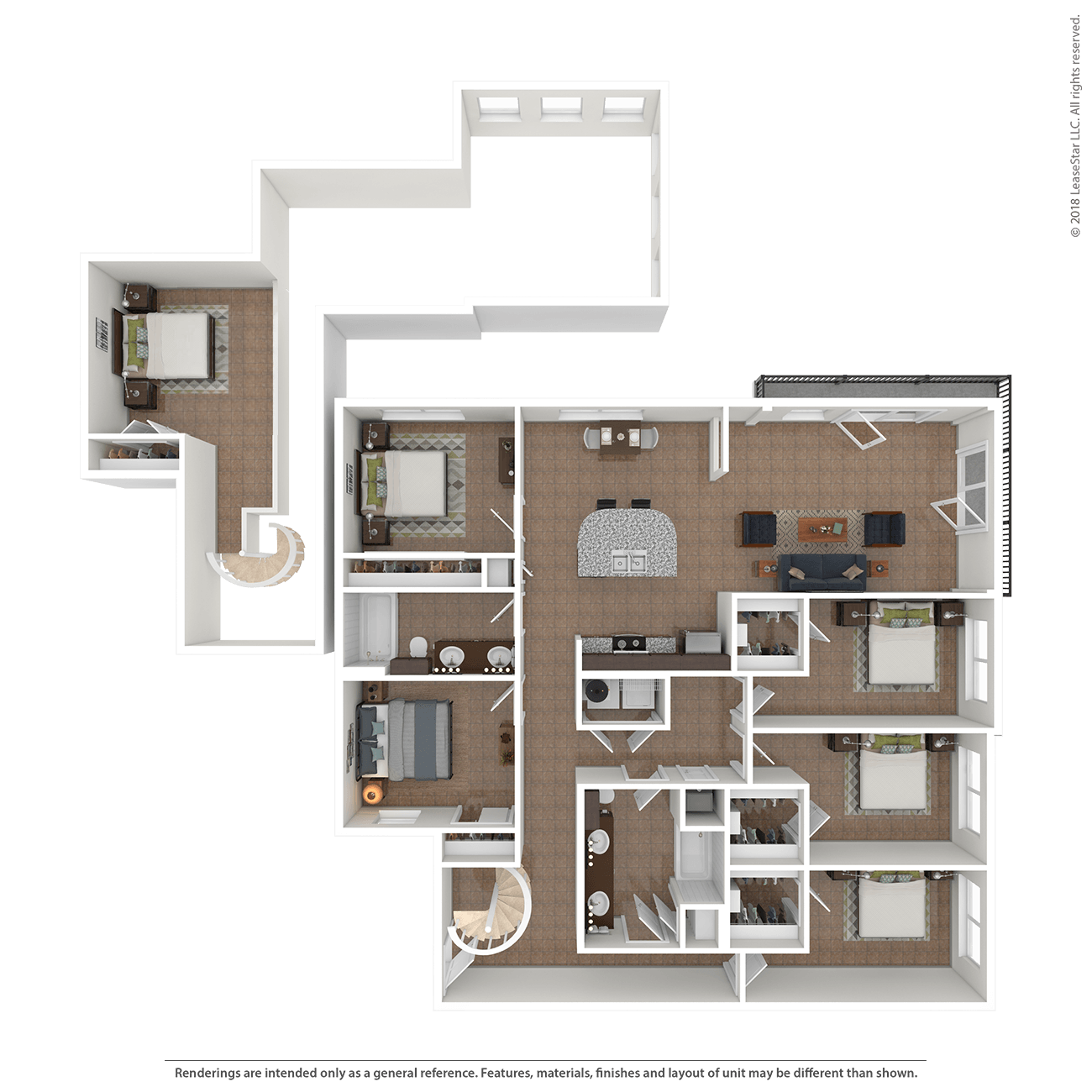 Floor plan layout diagram for 5A-Loft