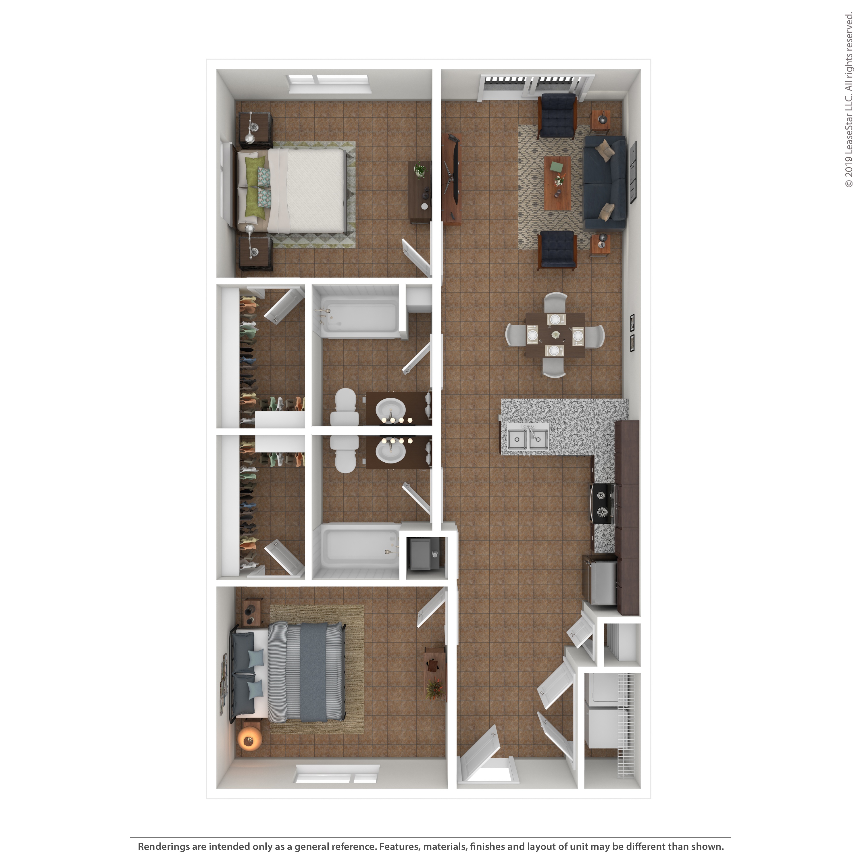 Floor plan layout diagram for 2I