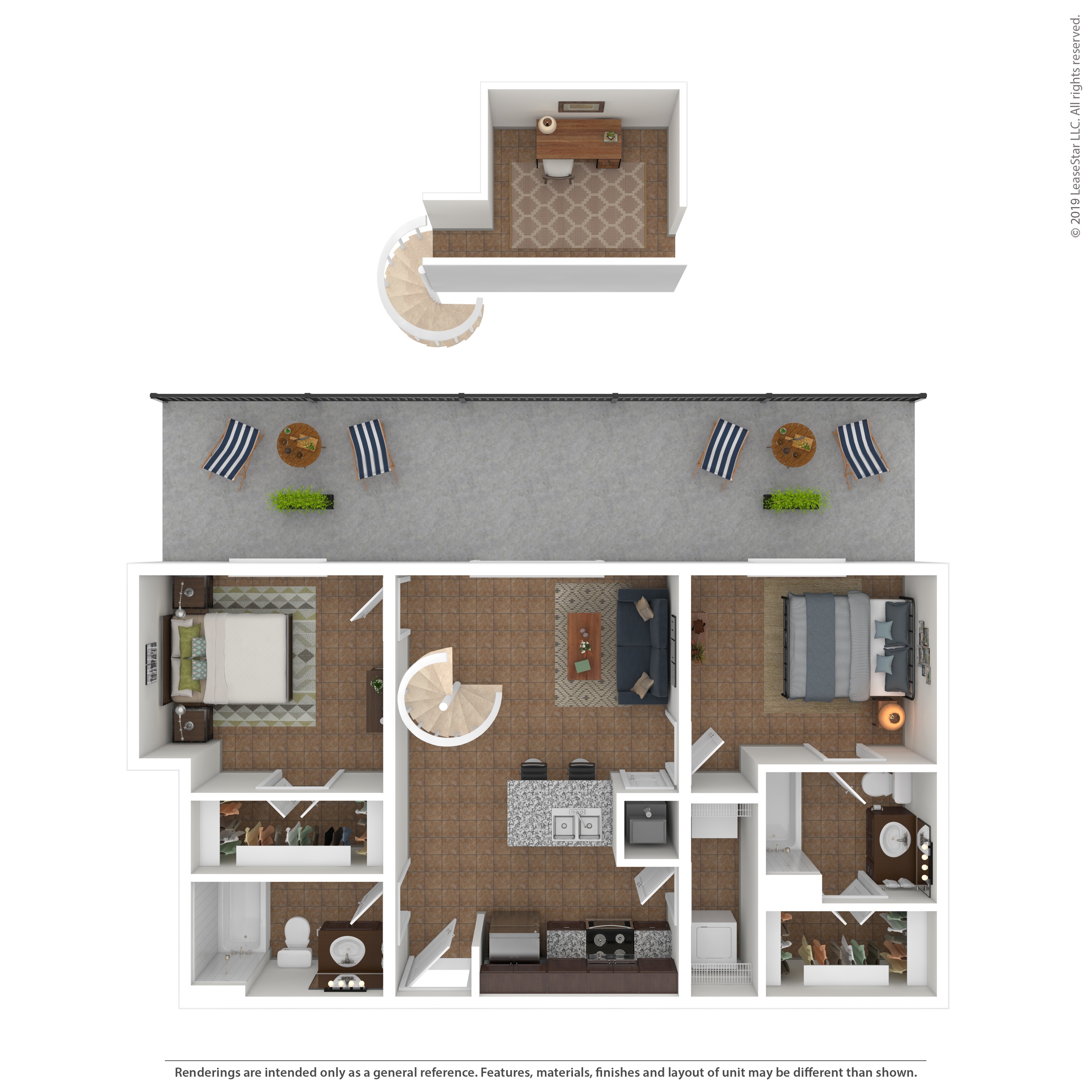 Floor plan layout diagram for 2M-Loft