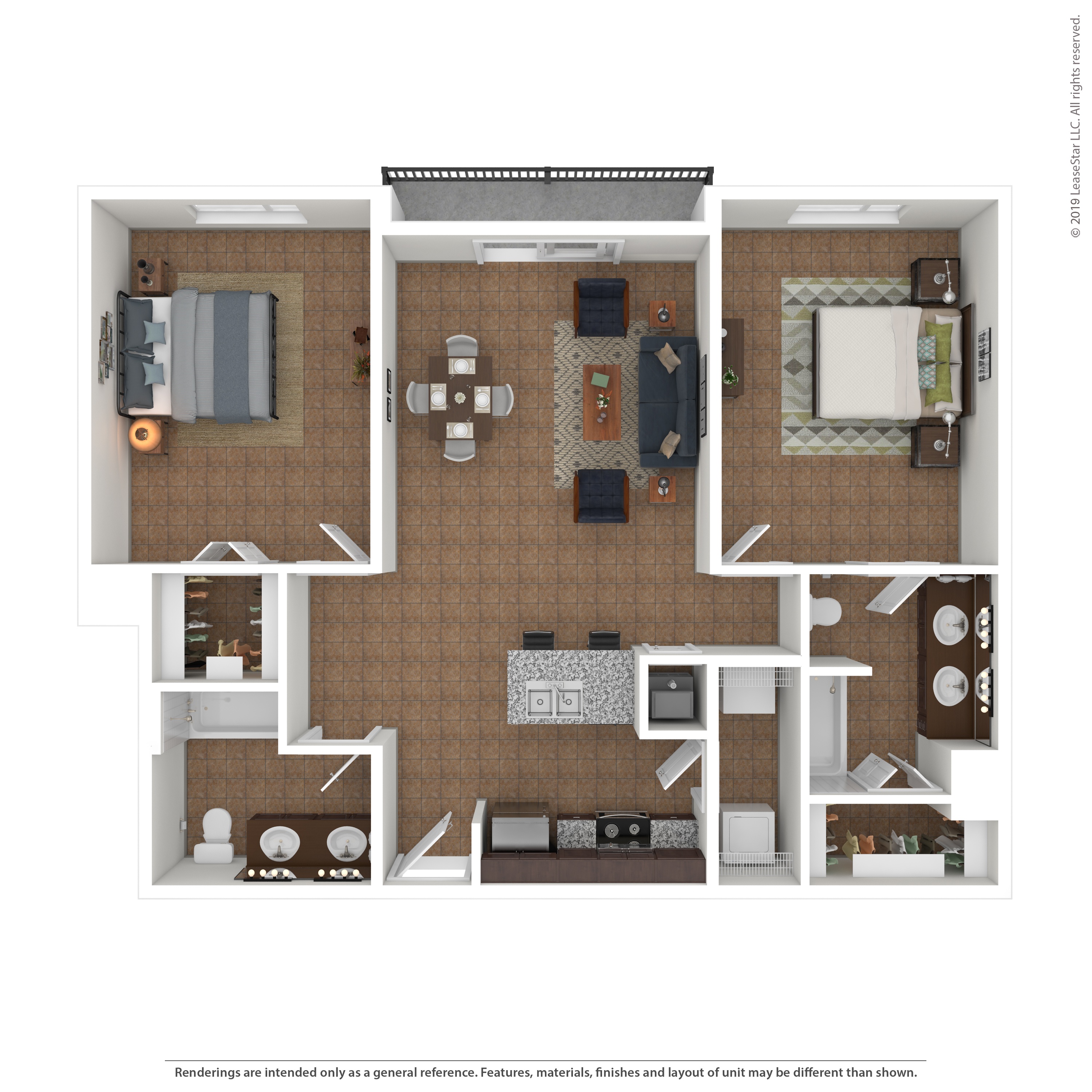 Floor plan layout diagram for 2M