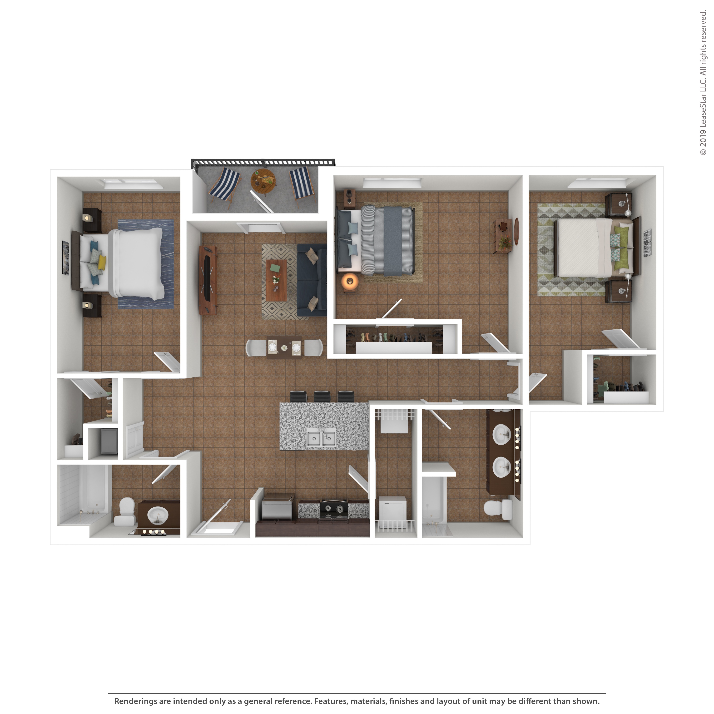 Floor plan layout diagram for 3D