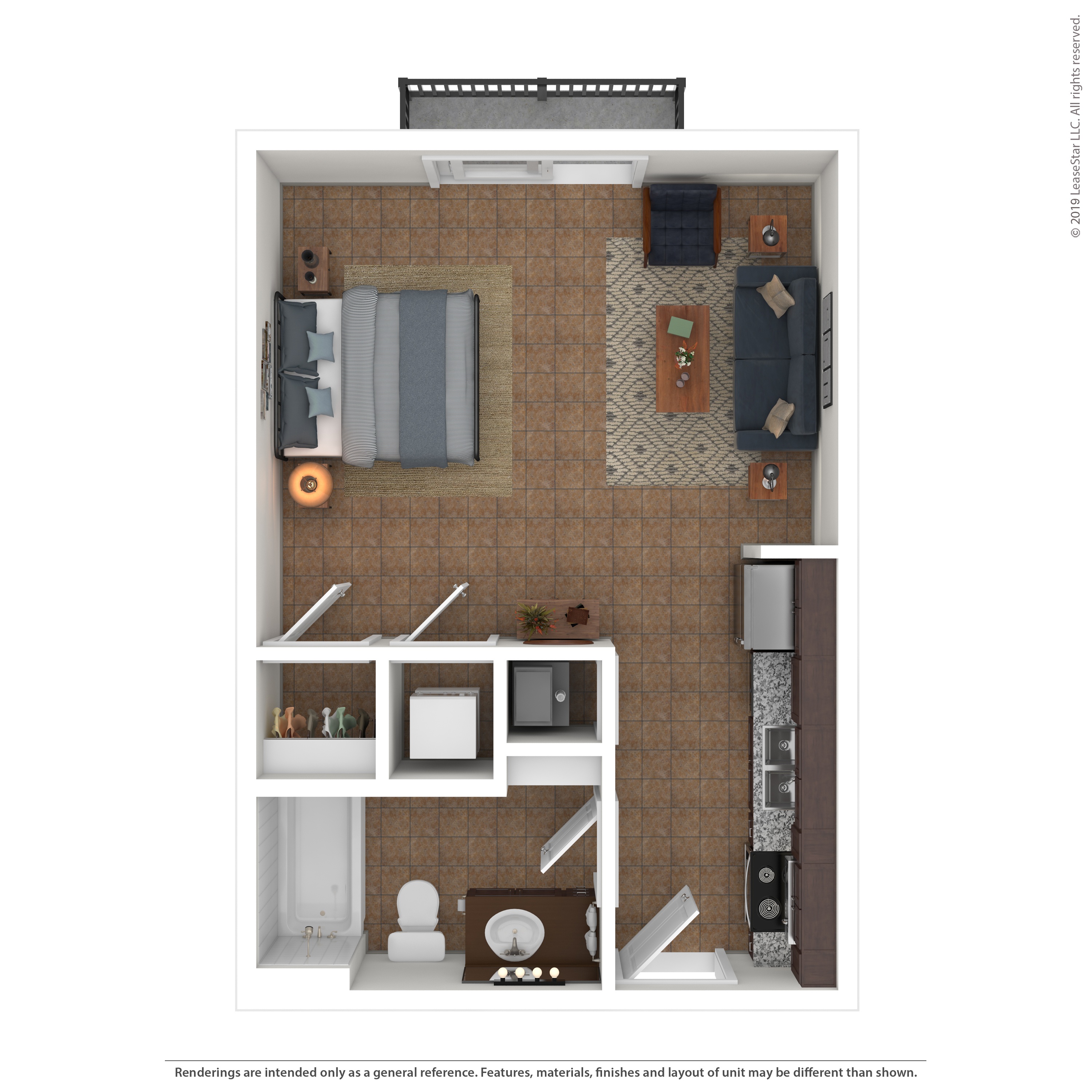 Floor plan layout diagram for 0B