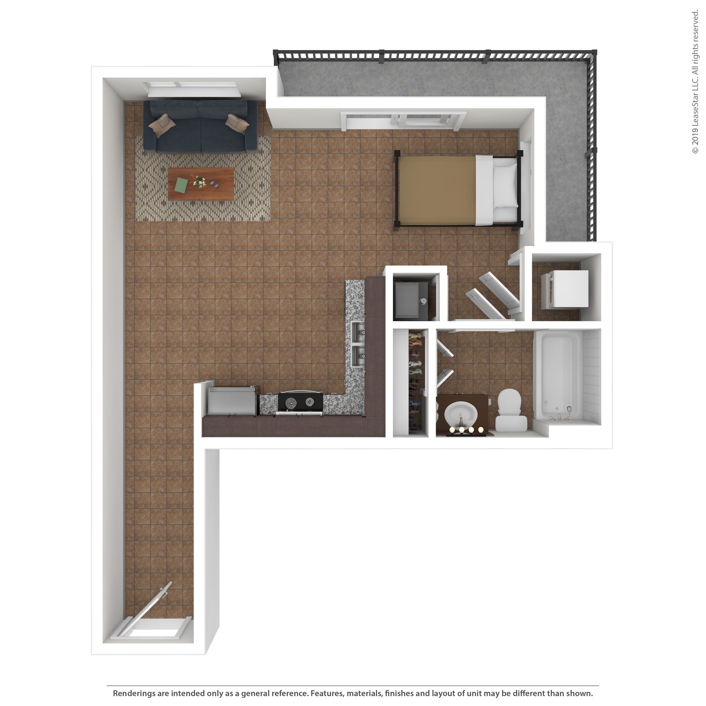 Floor plan layout diagram for 0C
