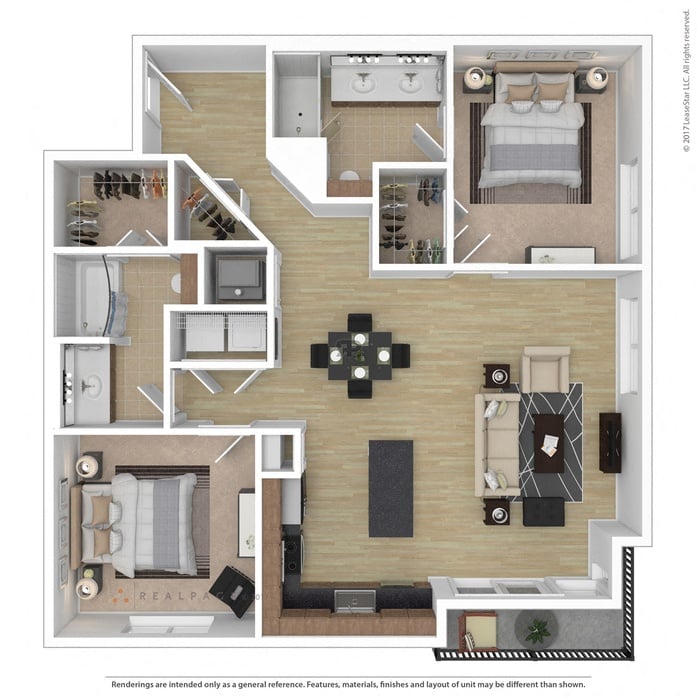 Floor plan layout diagram for 2E - AMFI 135% -  INCOME RESTRICTIONS APPLY