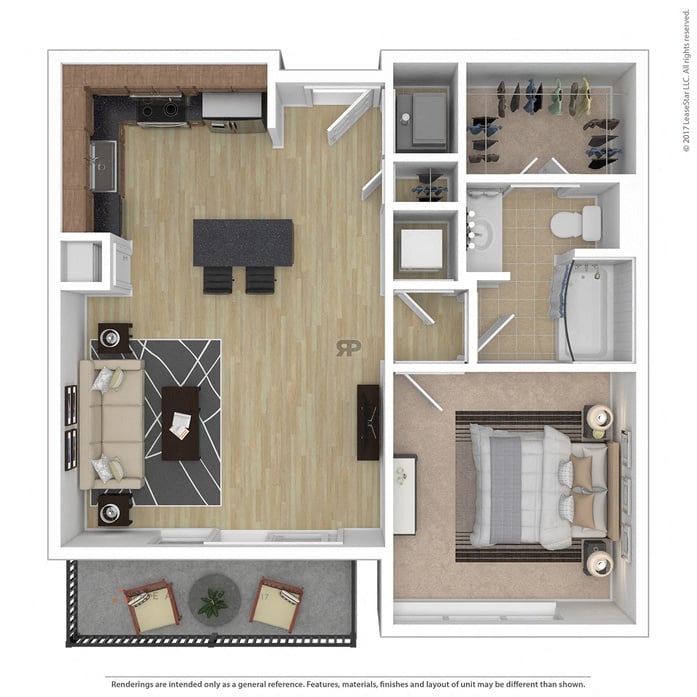 Floor plan layout diagram for 1D